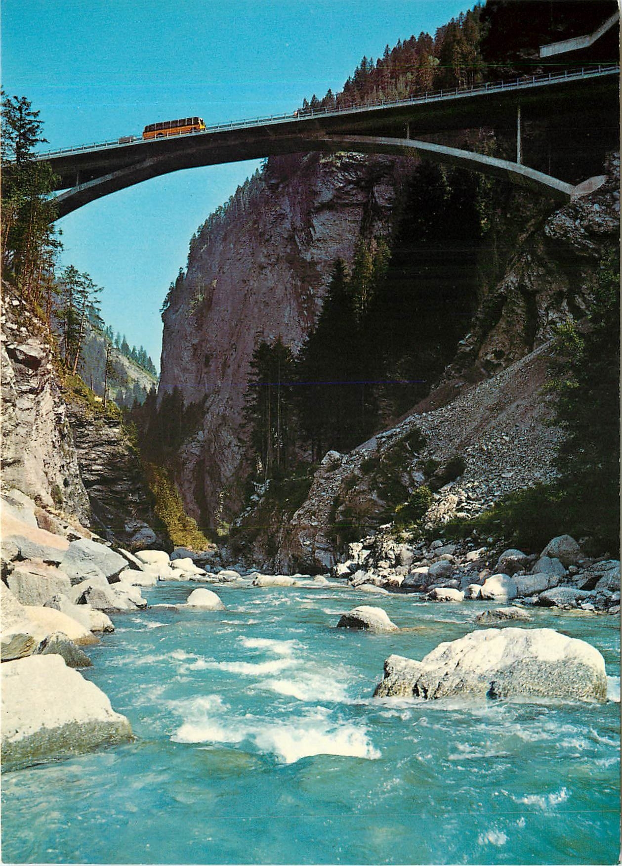 CPM Die San-Bernardino Strasse in der Viamala Schlucht