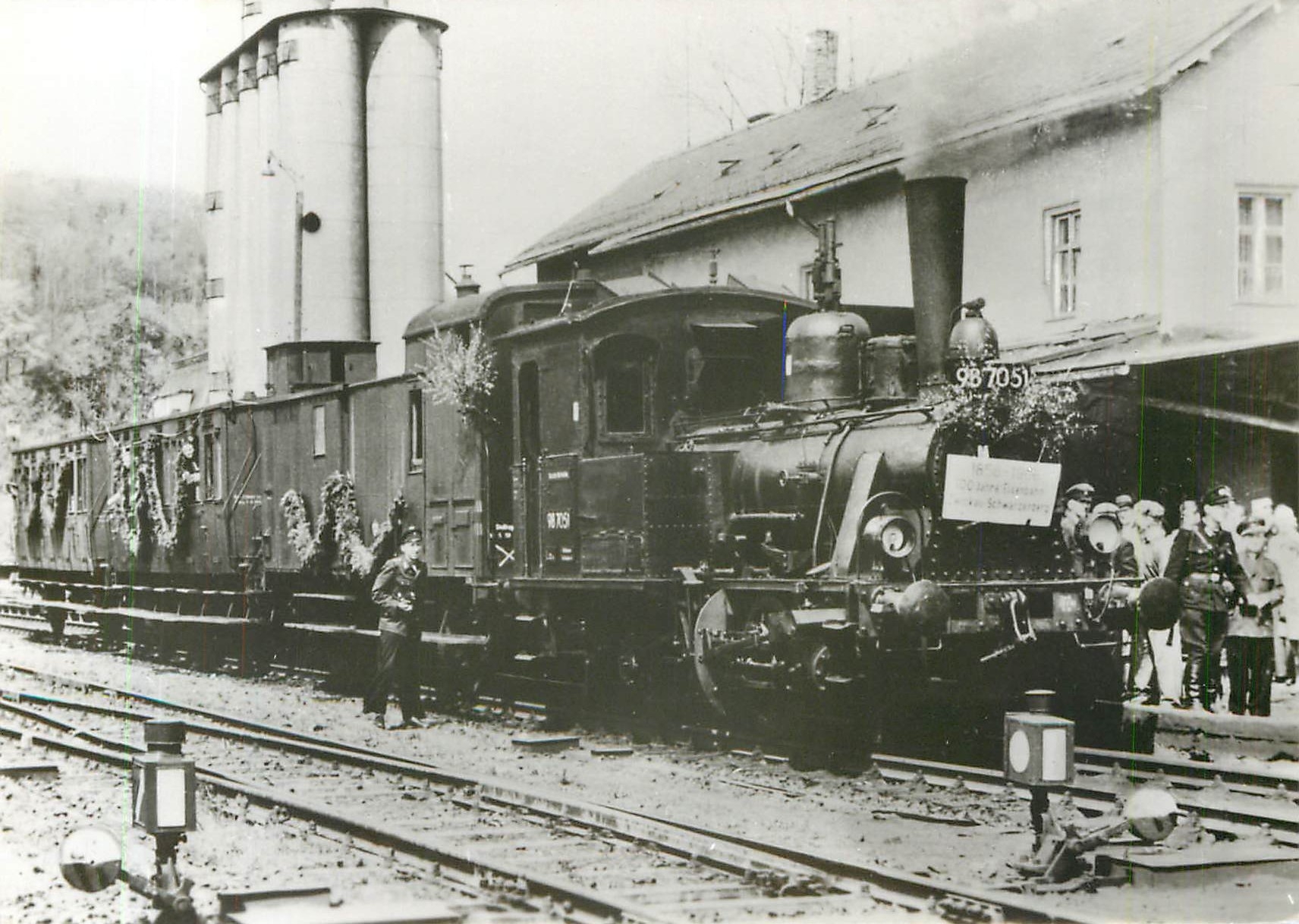 CPM Jahre Eisenbahn strecke Zwickau strecke Johanngeorgenstadt