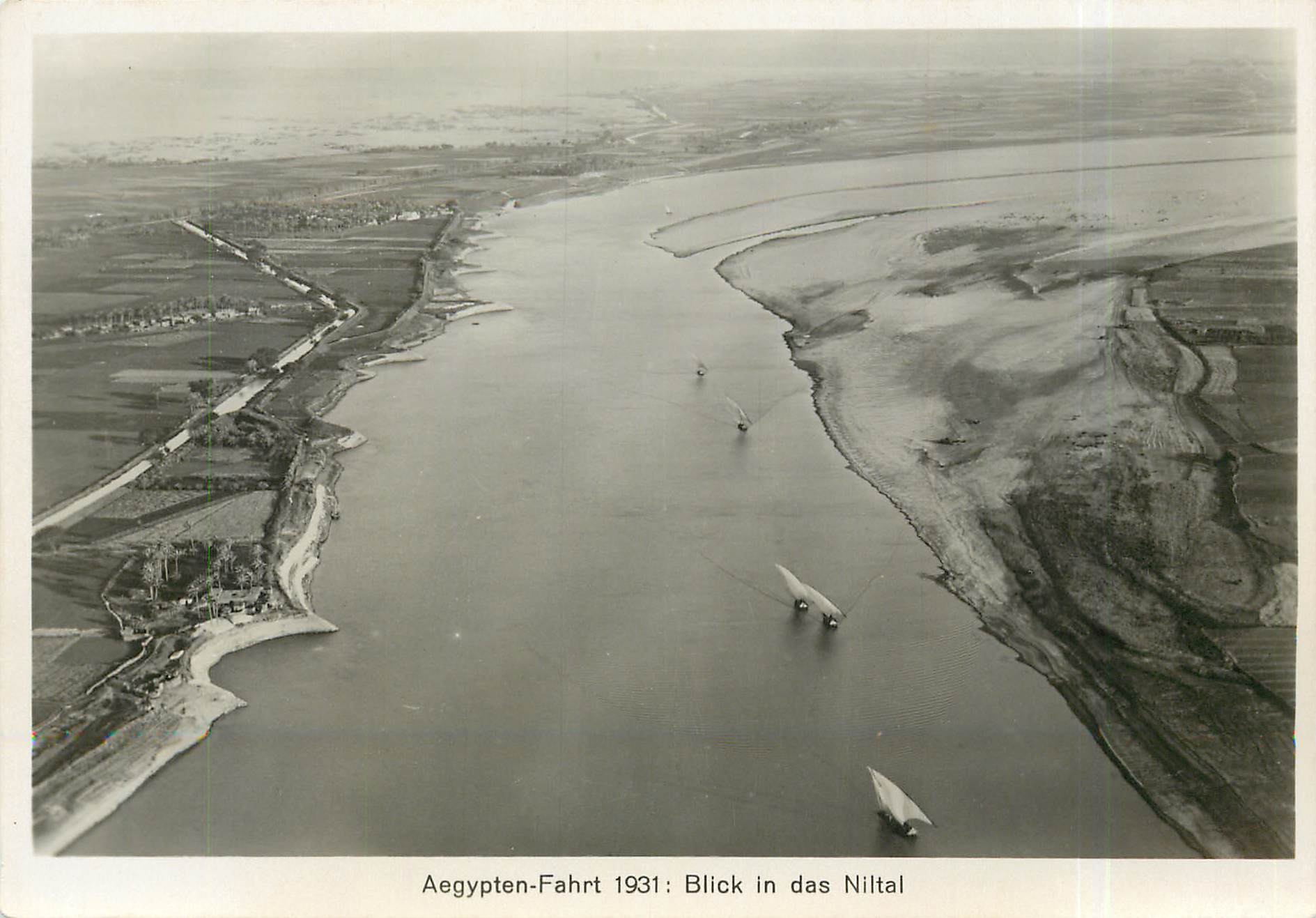 CPM Zeppelin Aviation Aegypten Fahrt Blick in das Niltal Egypte Egypt