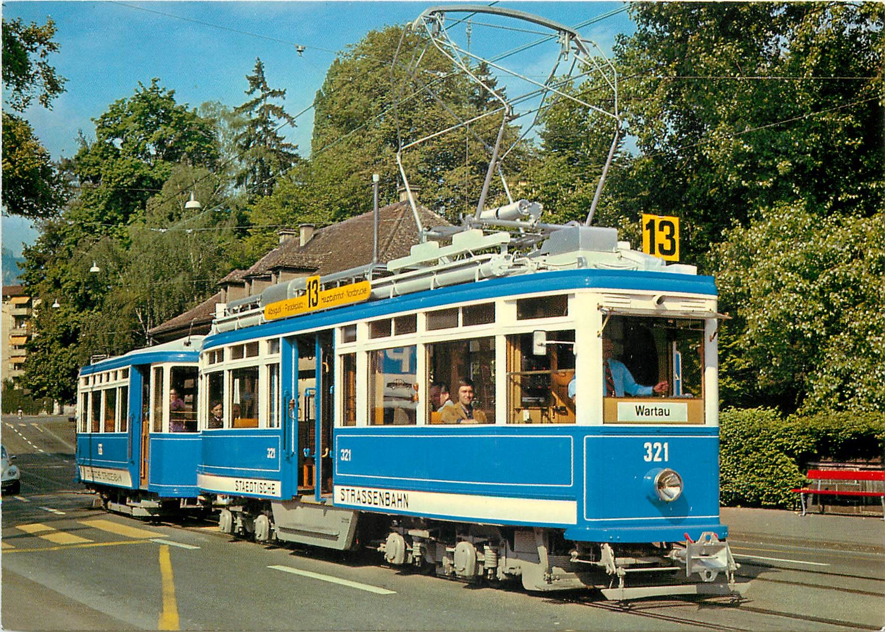 CPM Verkehrsbetriebe der Stadt Zurich Motorwagen Ce 44 Nr 321