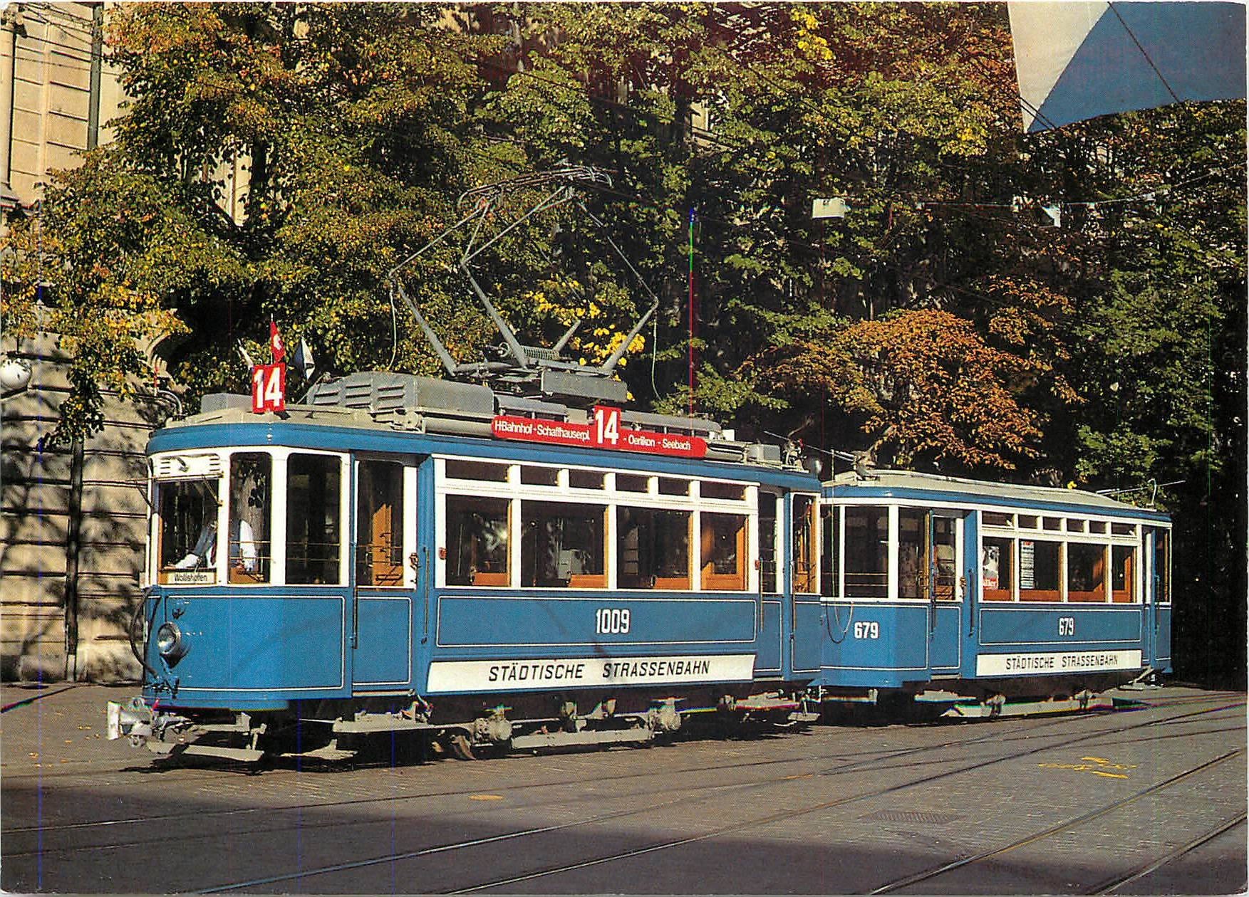 CPM Zurchertram Zweiachser Anhangerzug Linie 14