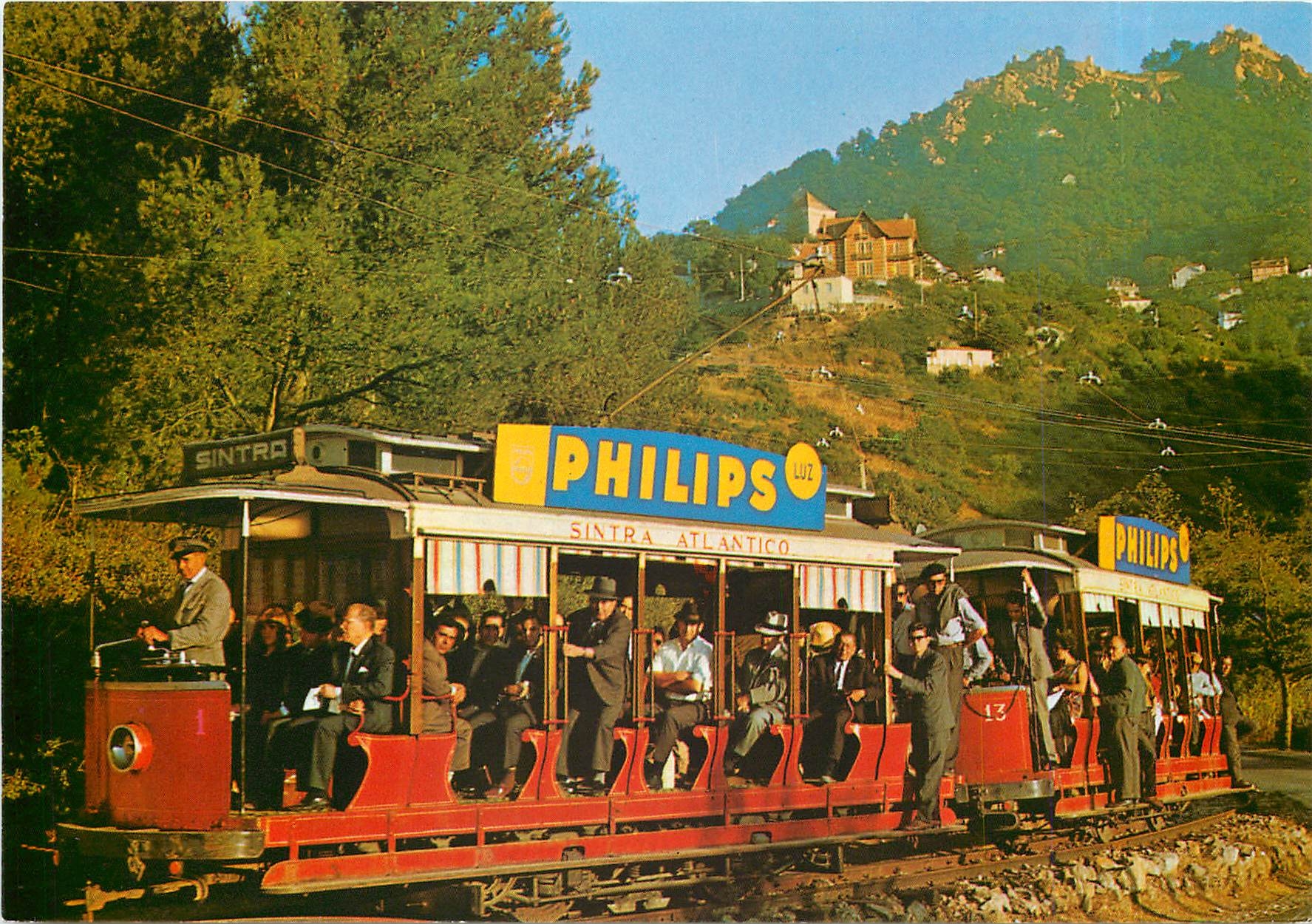 CPM Sintra Portugal Old Electric Streetcar 