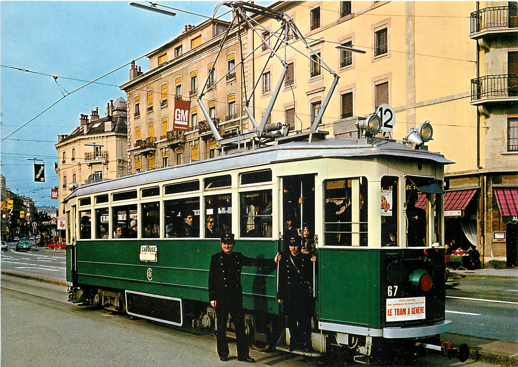 CPM Automotrice Be 4 4 67 de 1934 a la place du Cirque