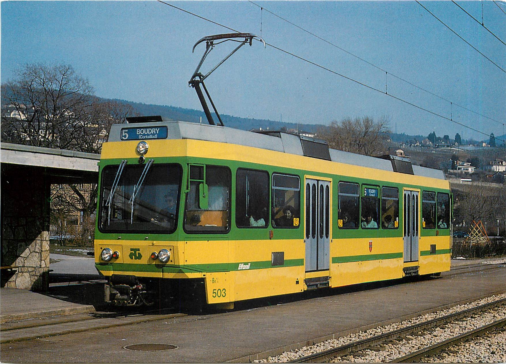 CPM Tramways de Neuchatel Meter gauge motor coach Be 4 4 503