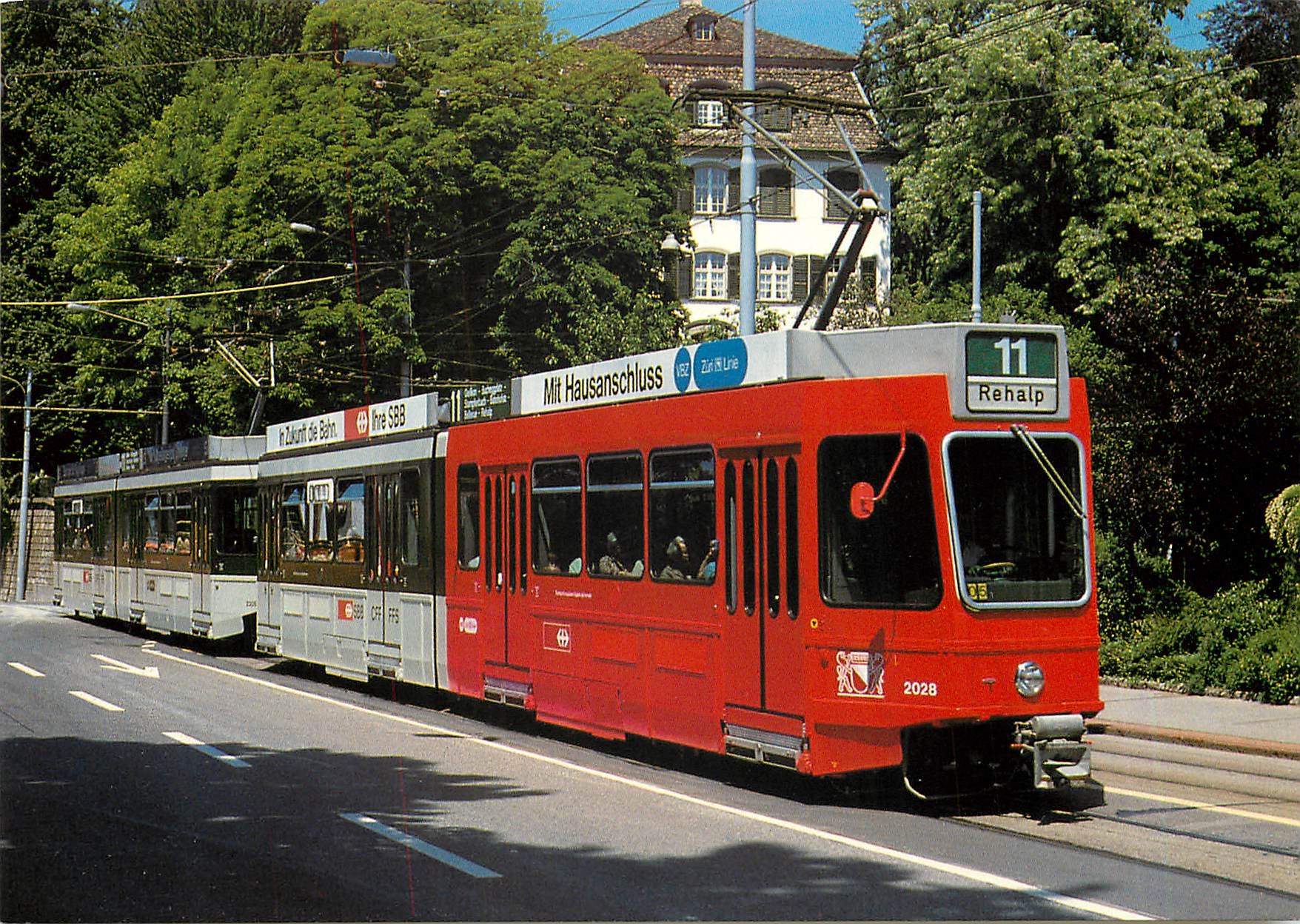 CPM Verkehrsbetriebe der Studt Zurich Electric motor cars Be 4 6 2028 and 2305