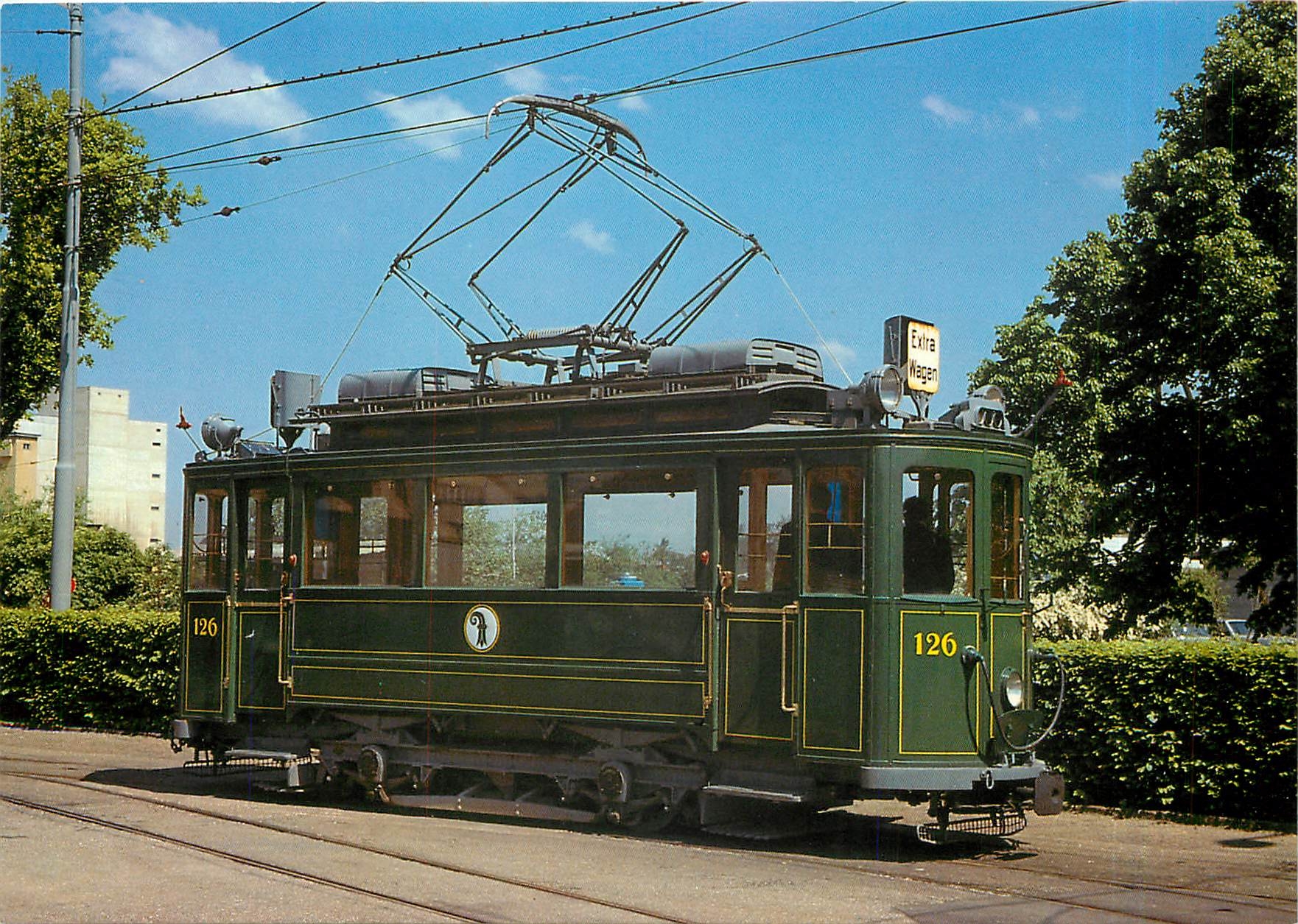 cPM Basler Verkehrsbetriebe Be 2 2 126 Museumswagen des Tram Club Basel