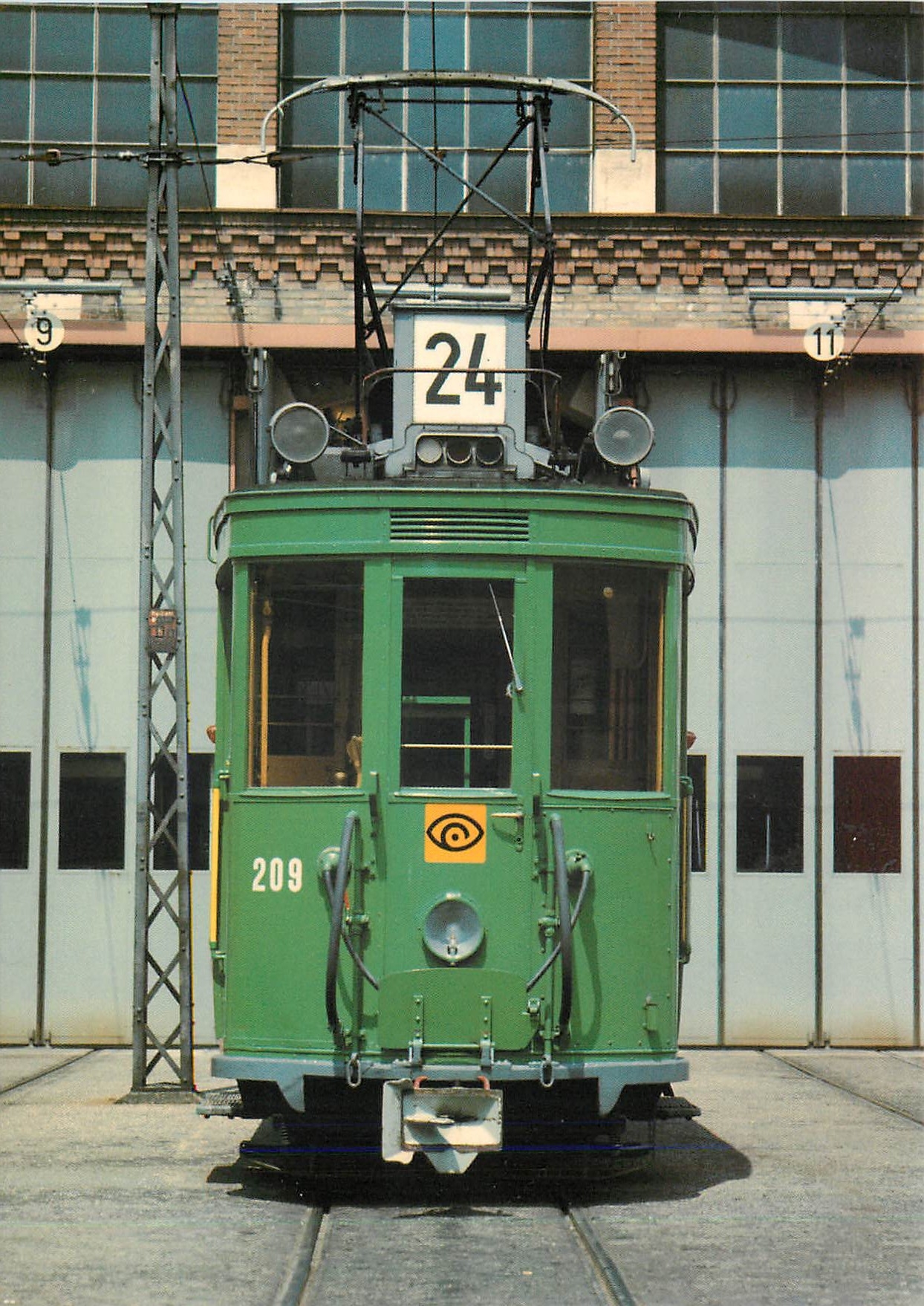 cPM Tram Be 2 2 209 BVB Serie 207 216 