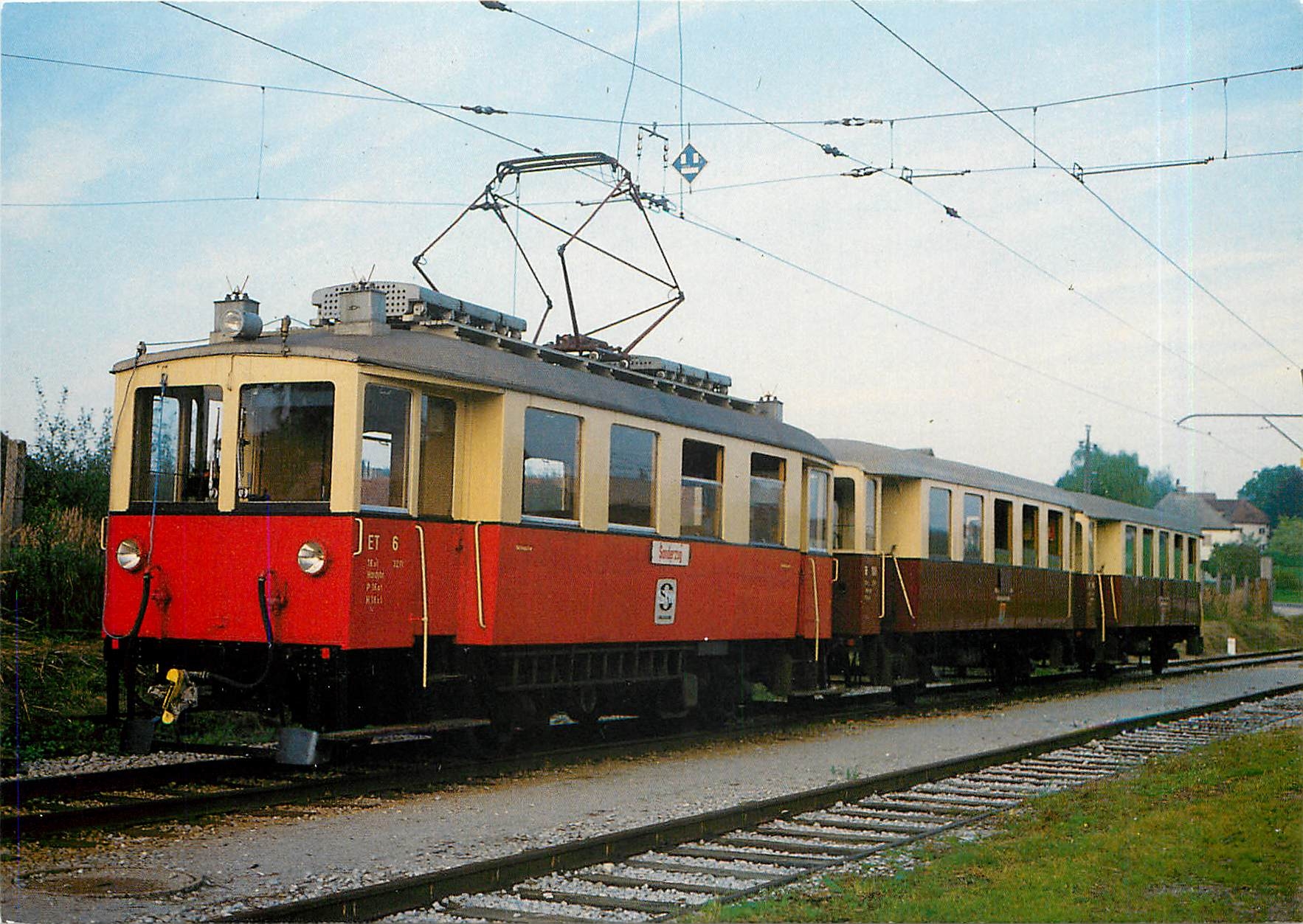 cPM SVB electric railcar ET 6 at Lamprectshausen station