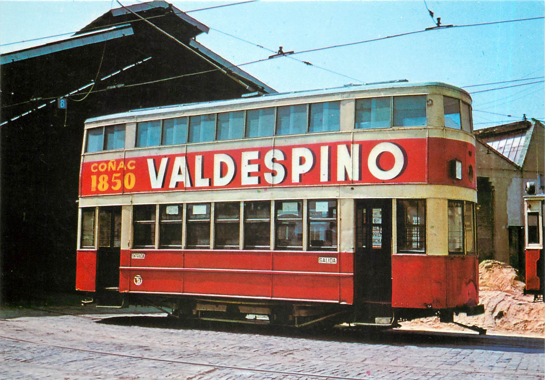 cPM Tram vies de Barcelona Cotxe 205 