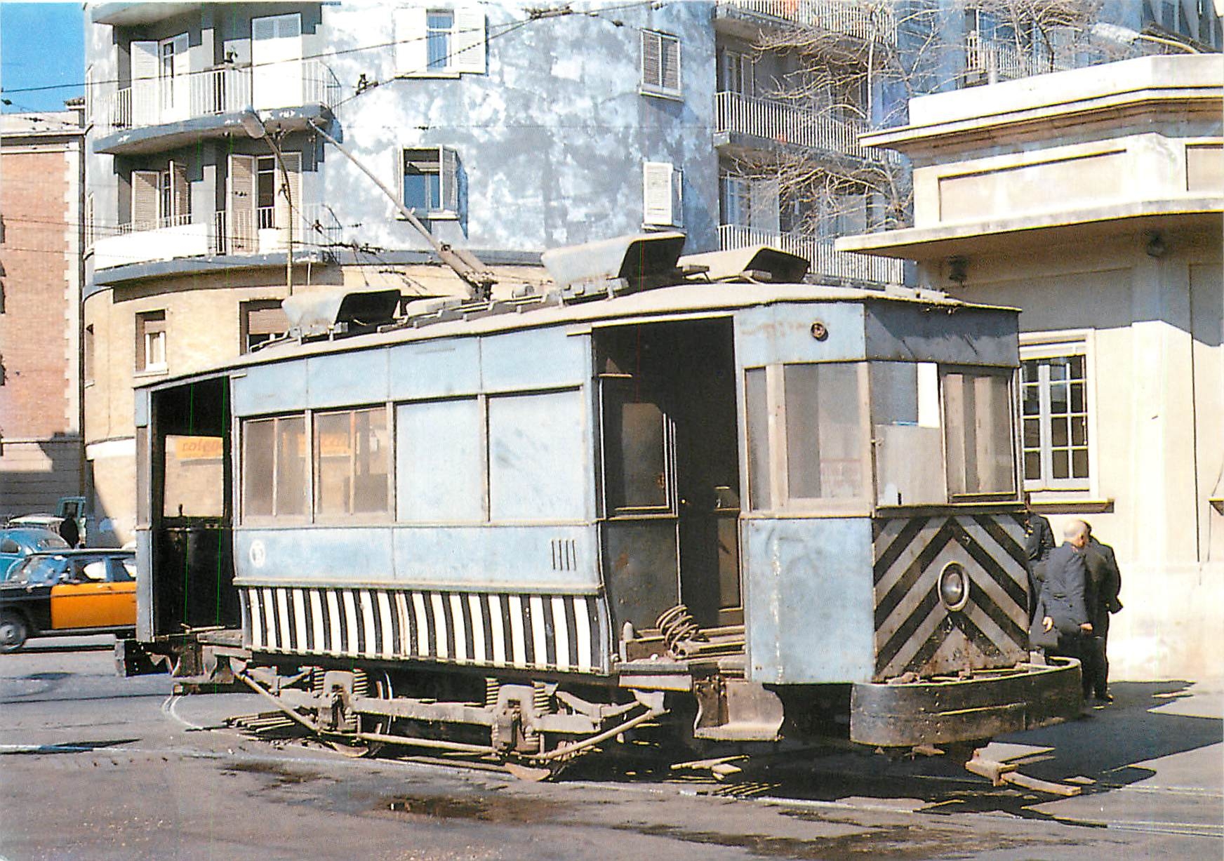 cPM Tramvies de Barcelona Cotxe taller T1