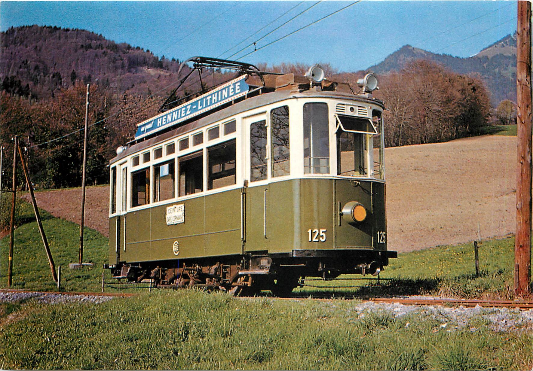 CPM Chemin de fer touristique Blonay Chamby Region Montreux Vevey Suisse Ce 2 2 125