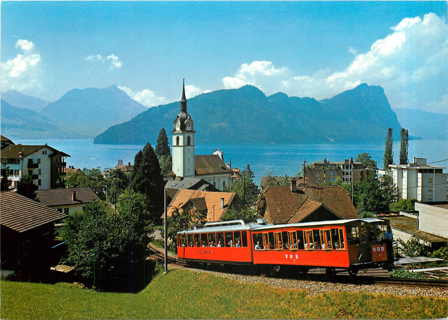 CPM Switzerland Vitznau am Vierwaldstattersee mit Rigibahn
