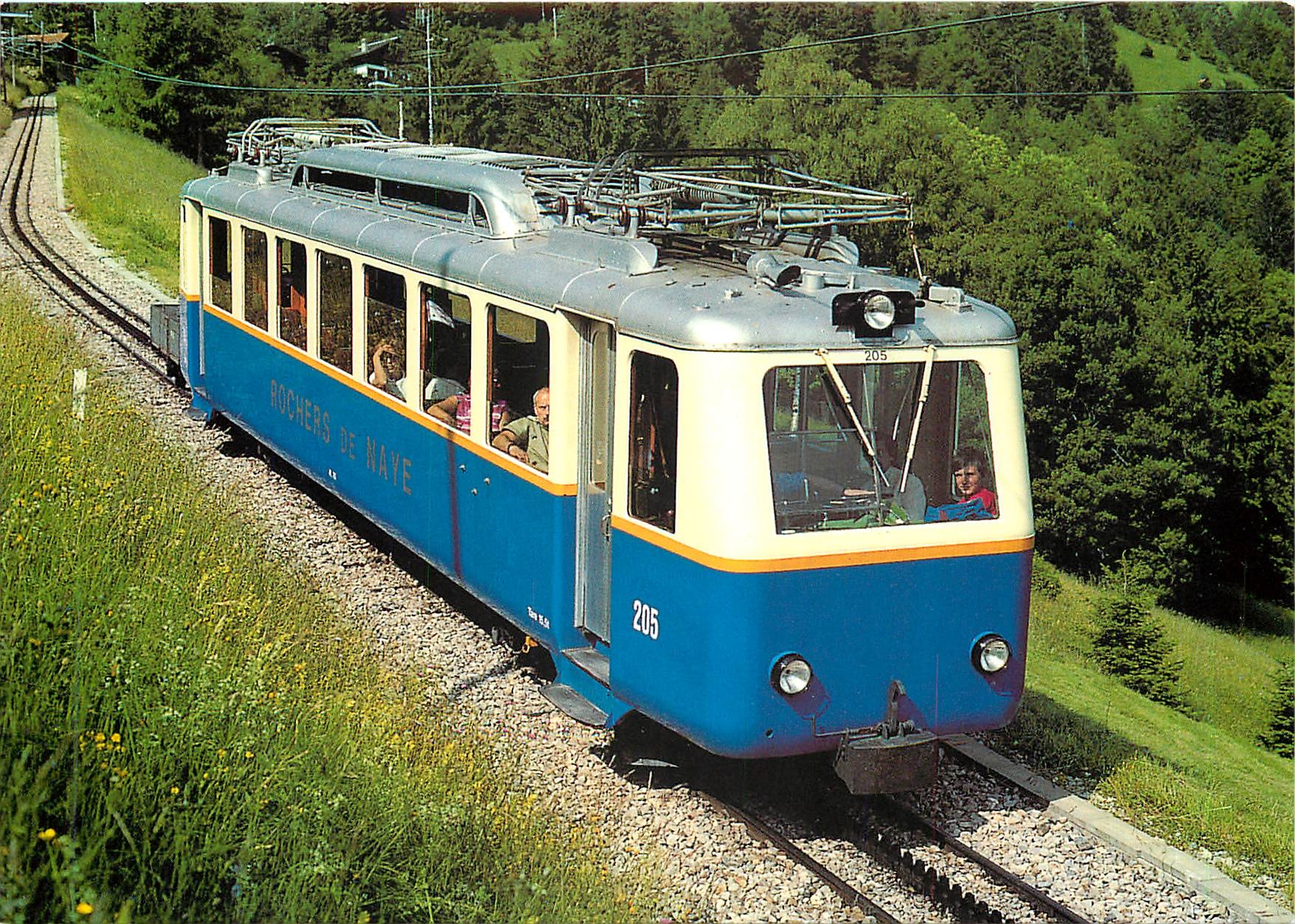 CPM Montreux Glion Naye electric rack railcar Bhe 24 205