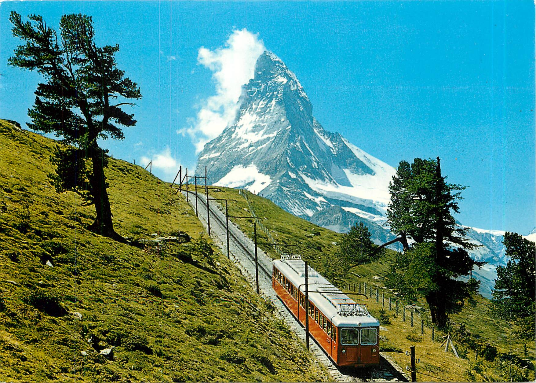 CPM Zermatt Gornergratbahn mit Matterhorn