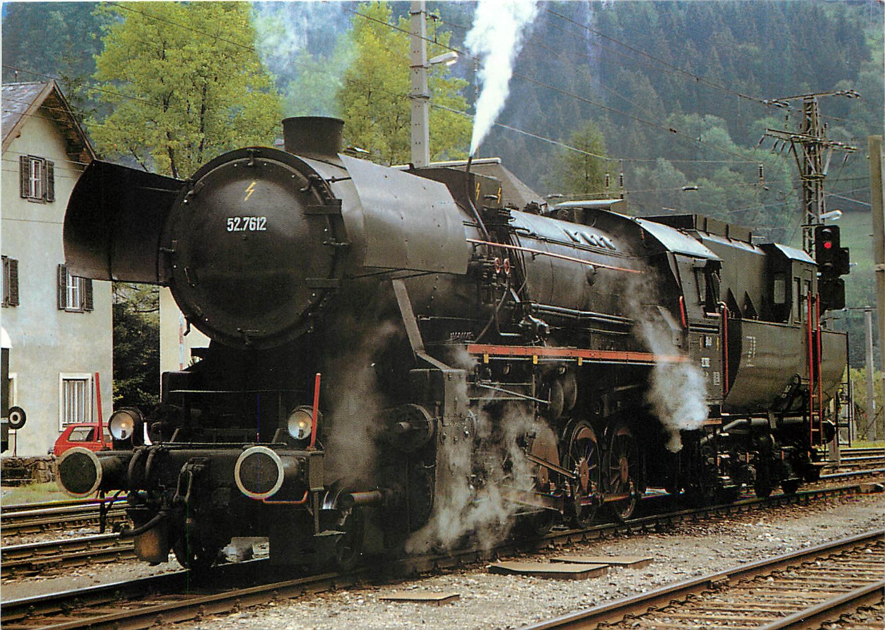 CPM OBB Locomotive 52 7612 at Hieflau 