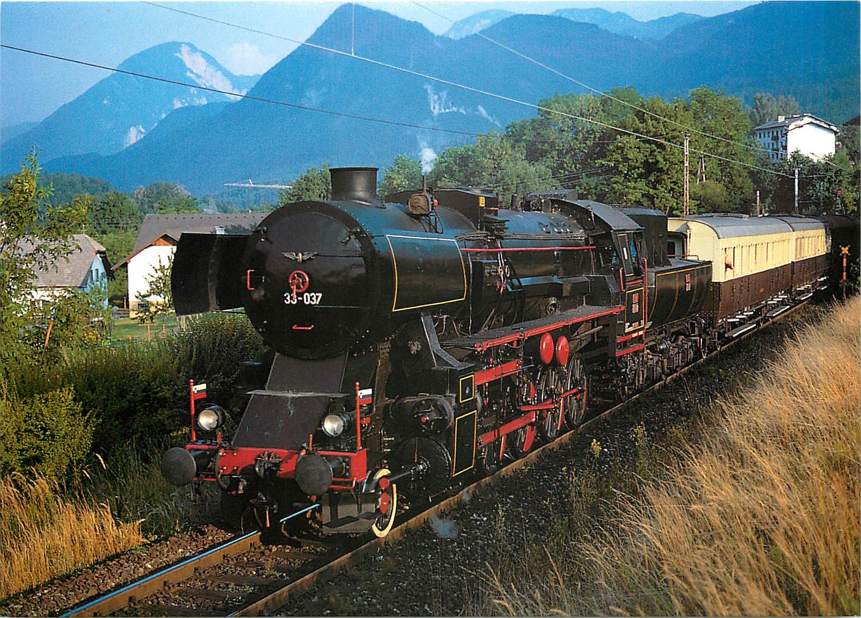 CPM Slovenian Railwaus Locomotive 33 037 near Rosenbach Austria