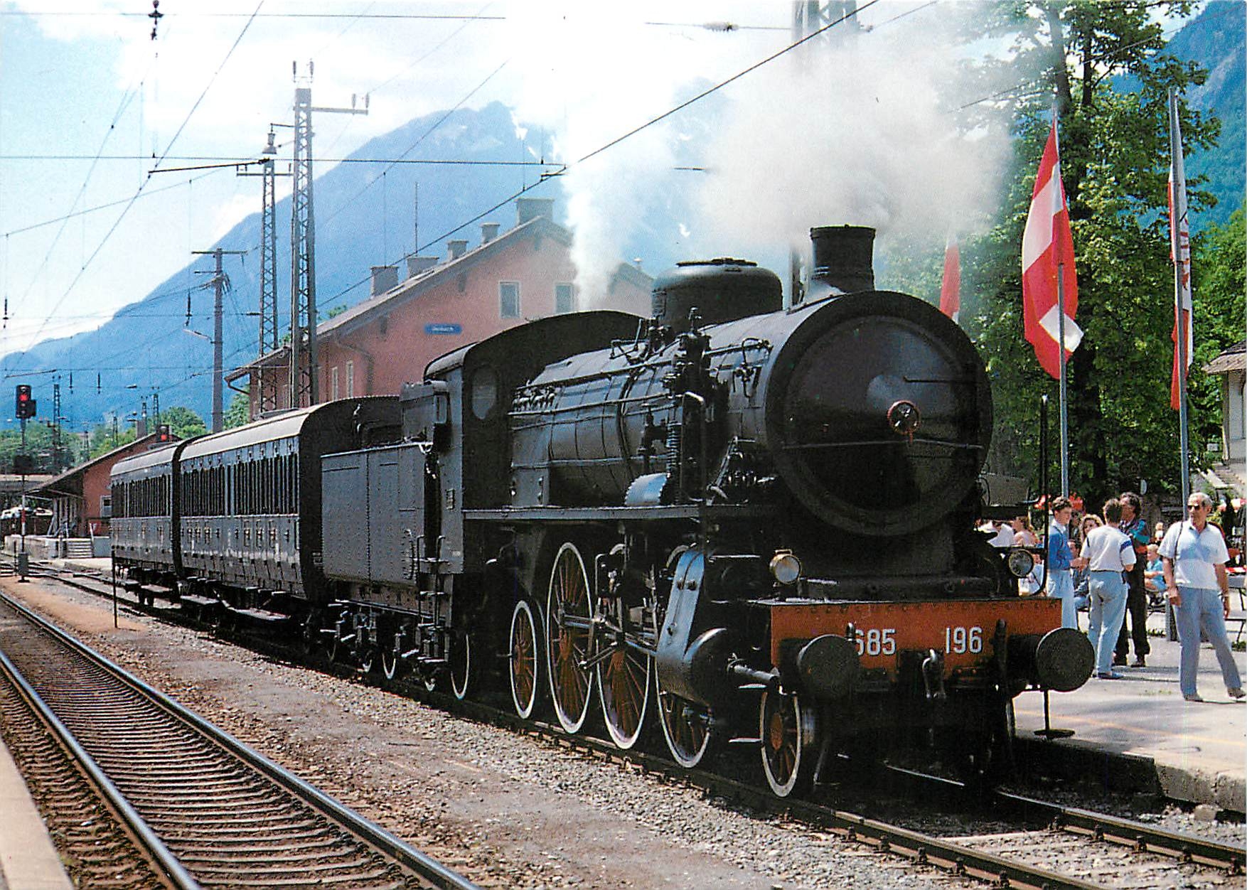 CPM Locomotive 685 196 Italian State Railways