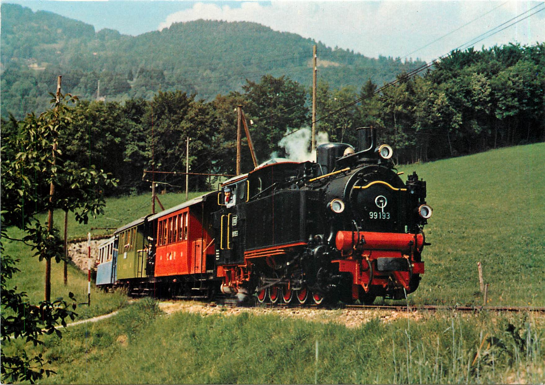 CPM Chemin de fer touristique Blonay Chamby Locomotive 99193