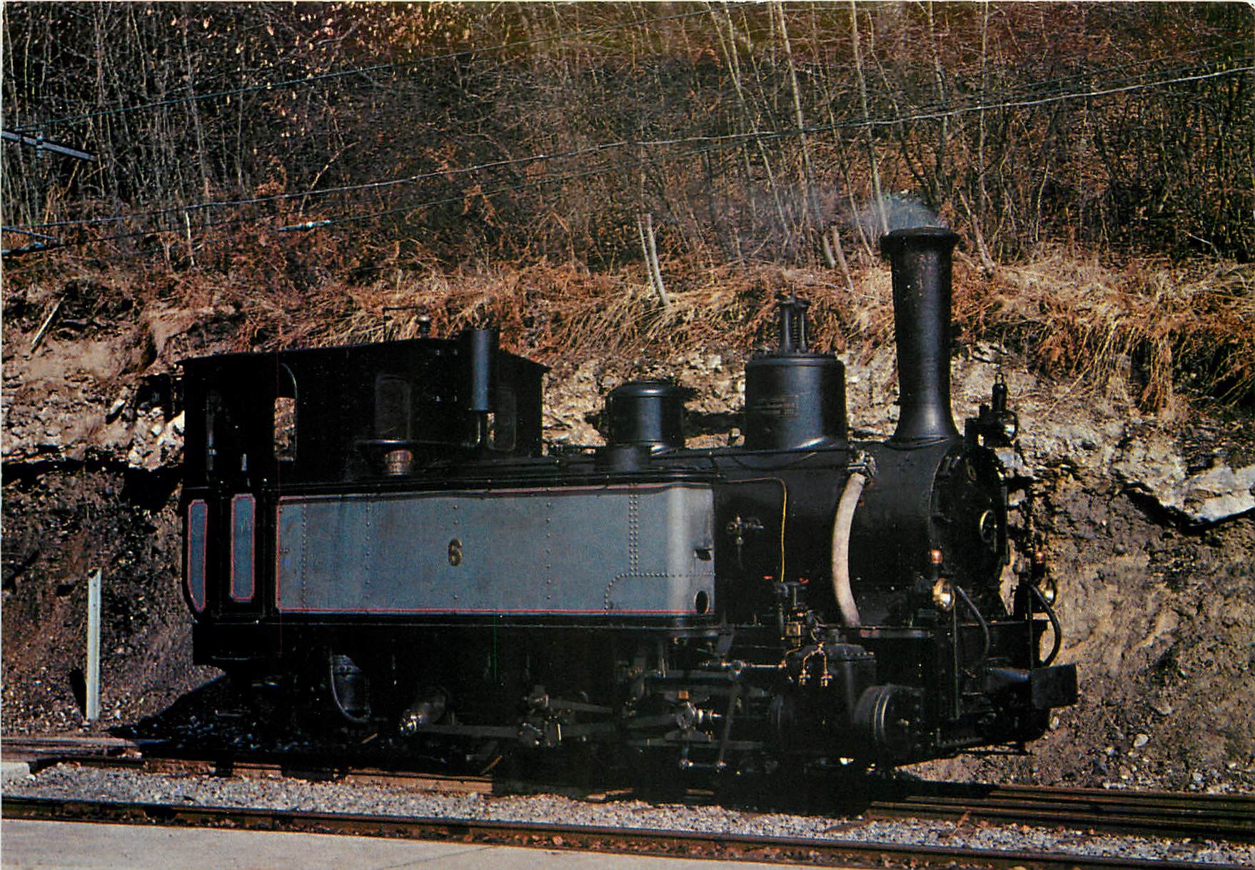 CPM Chemin de fer touristique Blonay Chamby Region Montreux Vevey Suisse Tram G 3 3 6 Ch 2t 