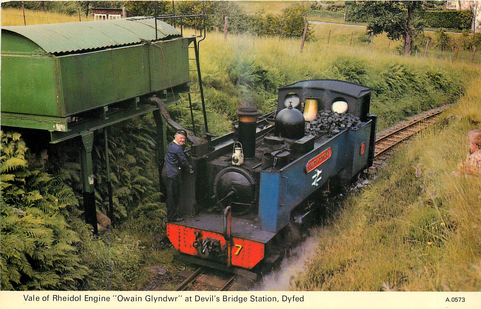 CPM Vale of Rheidol Engine Owain Glyndwr at Devil's Bridge Station Dyfed