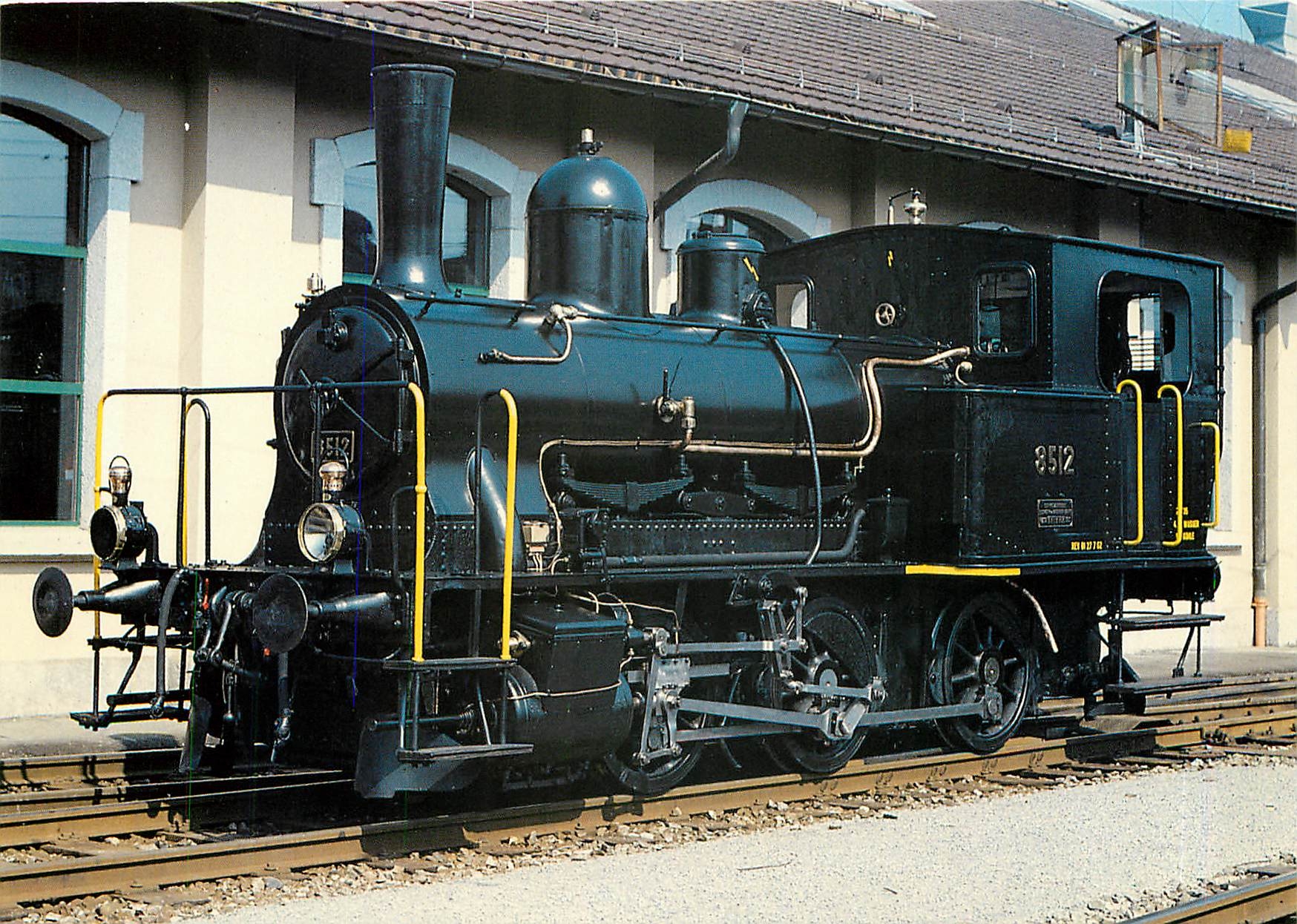 CPM Swiss Federal Railways SBB Tank locomotive E 3 3 8512 shown at the Swiss transport Museum Lucern