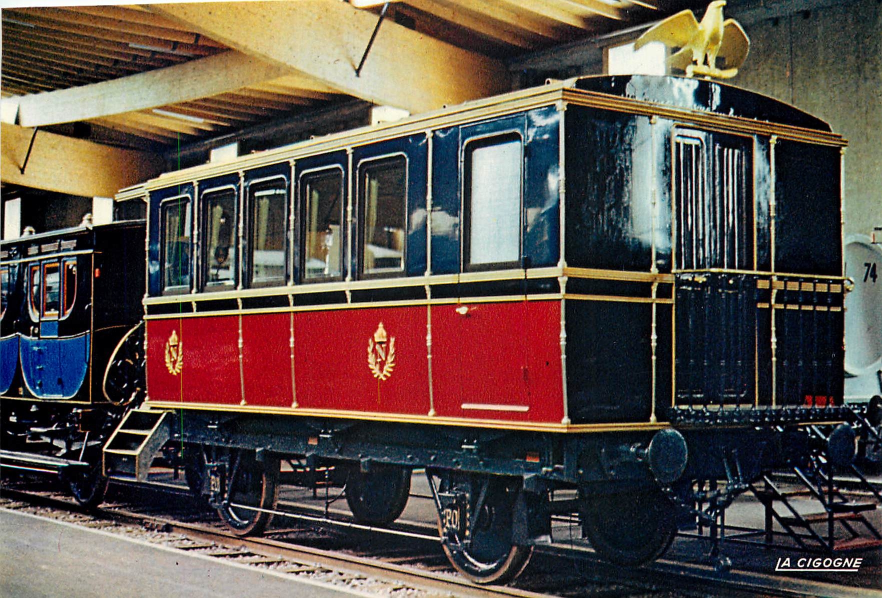 CPM Mulhouse voiture salon des Aides de Camp Train Imperial PO