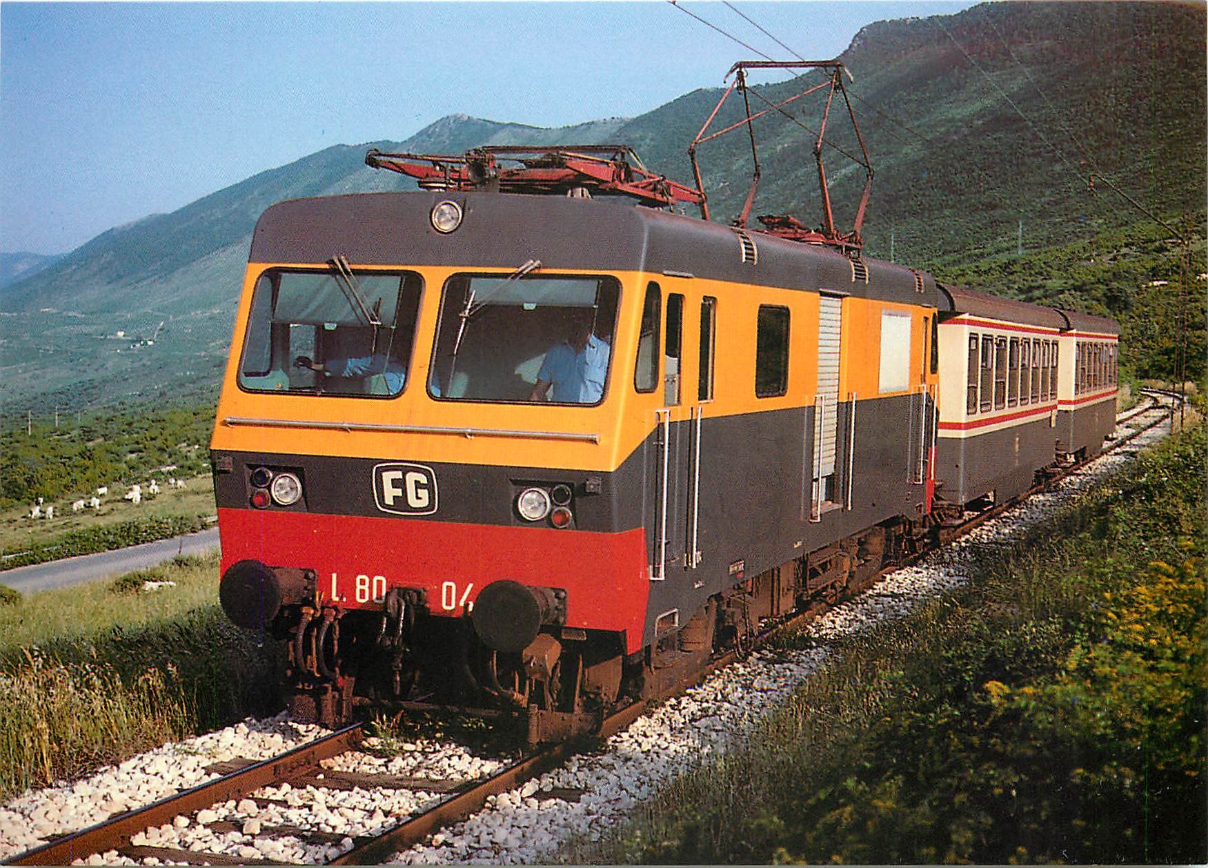 CPM Electric locomotive L 80 04 between Cagnano Varano and San Giacomo