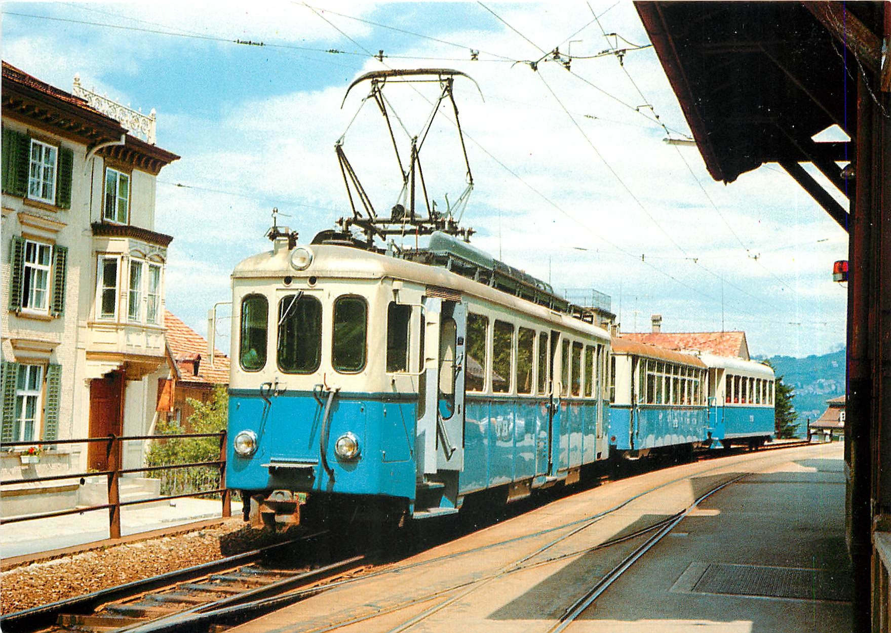 CPM Trogen Railway electric railcar BDe 4 4 14 at Trogen Terminus