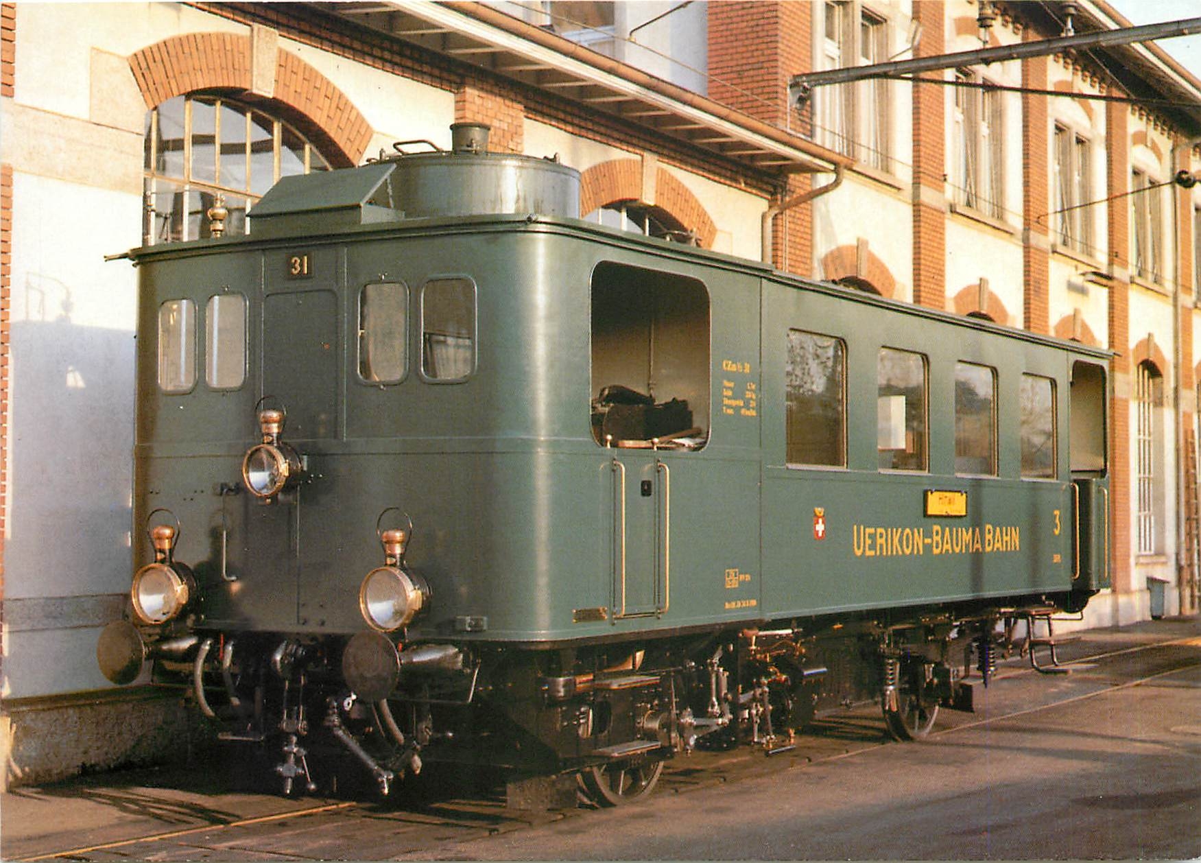 CPM Uerikon Bauma Railway Steam railcar CZm 1 2 31