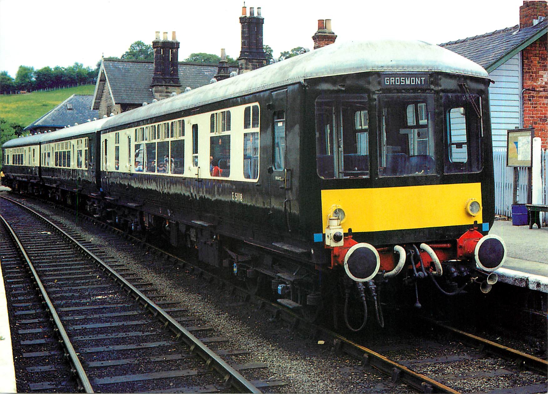 CPM North Yorkshire Moors Railway DMU 51118 class 100 at Grosmont Station