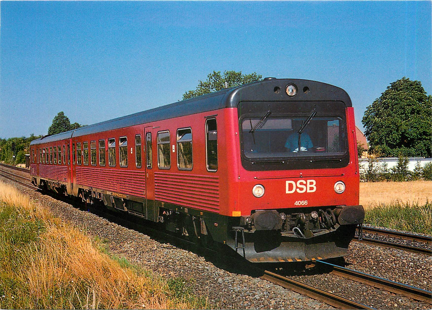 CPM DSB Diesel hydraulic two car unit MR 4066 MRD 4266 near Middelfart 