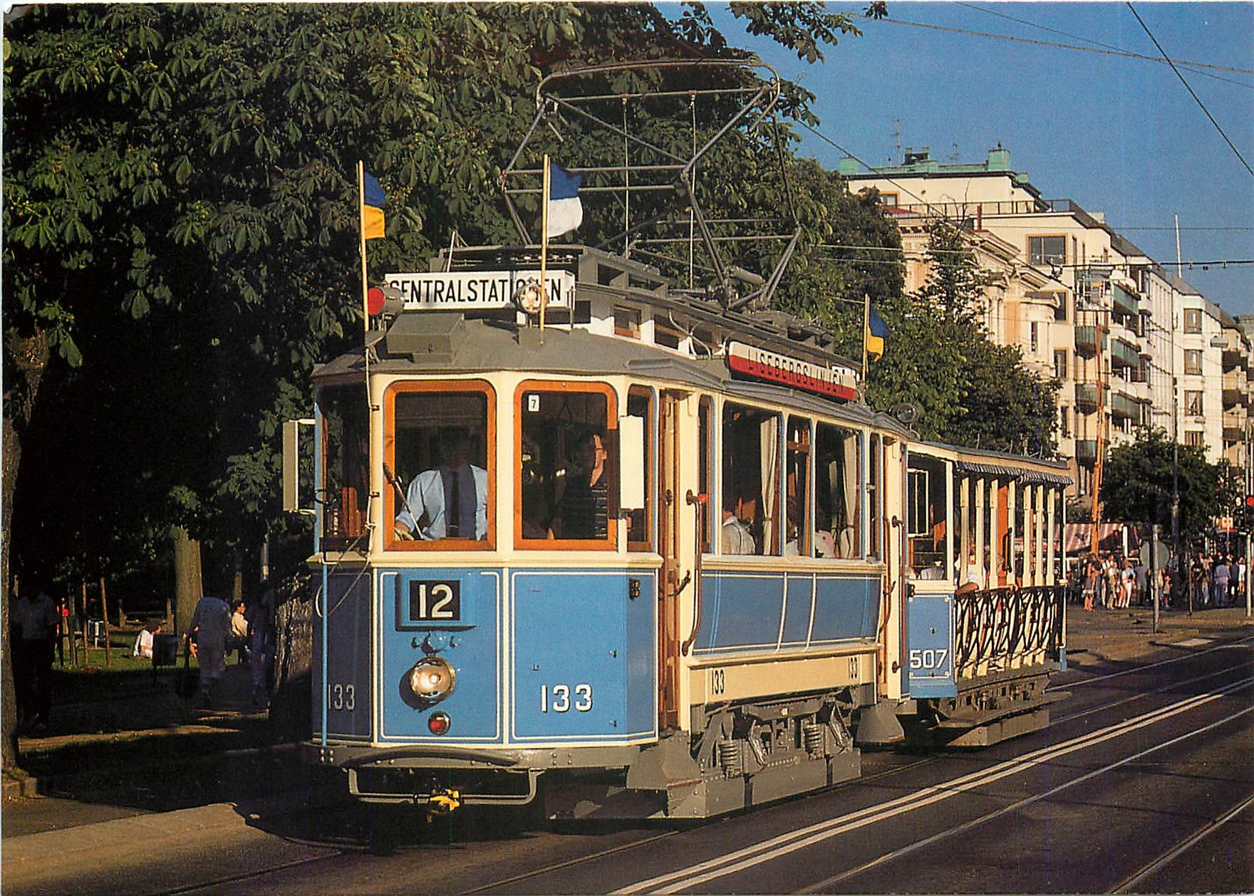 CPM Preserved tramway of Goteborg Sweden electric motorcar M20 133 