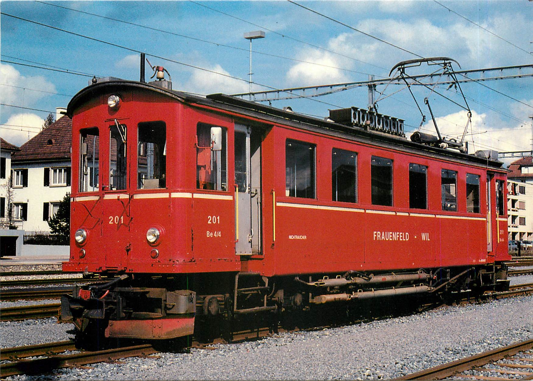 CPM Frauenfeld Wil Bahn Electric motor coach Be 4 4 201