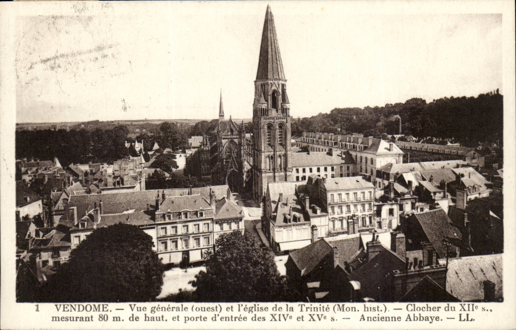 Vendome CPA View and the church of the Trinity