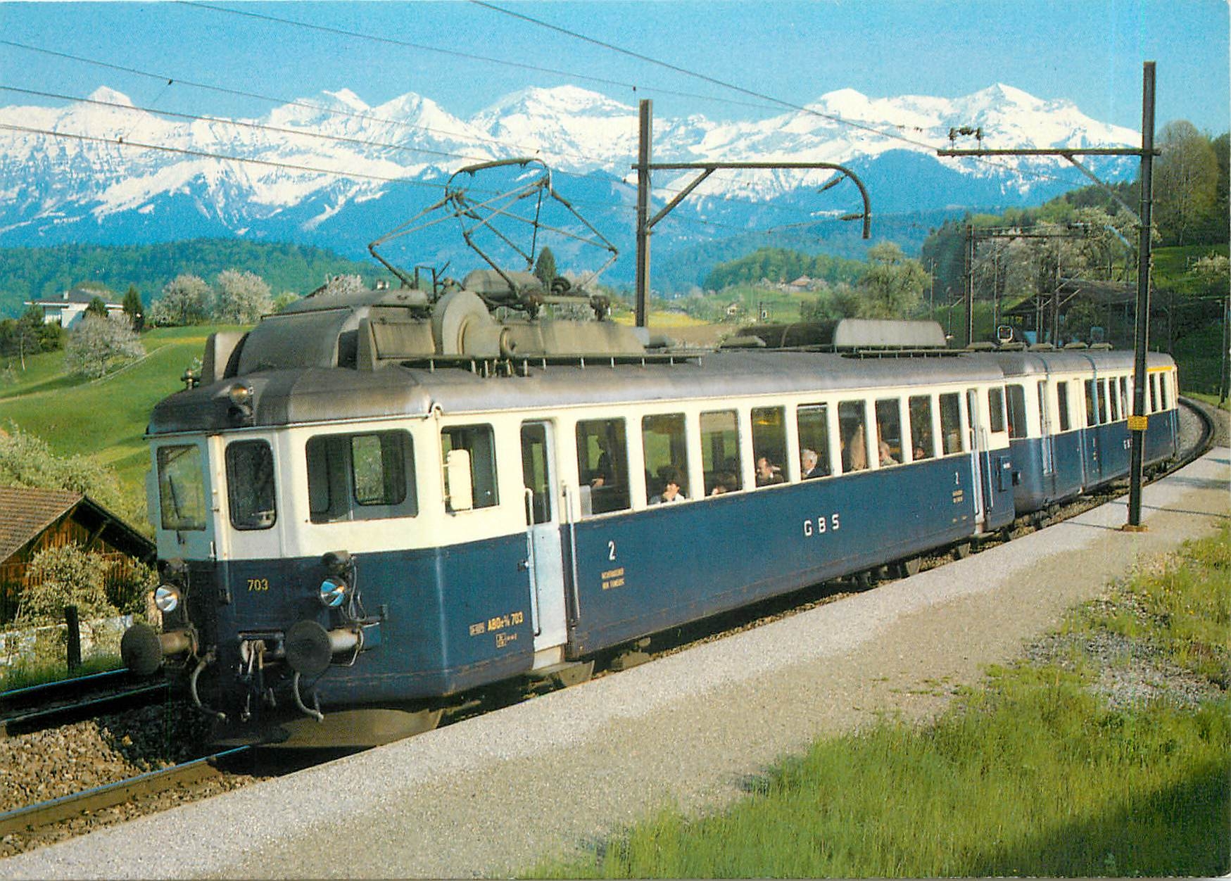 CPM Gurbetal Bern Schwarzenburg Bahn Automotrice electrique ABDe 2 8 703
