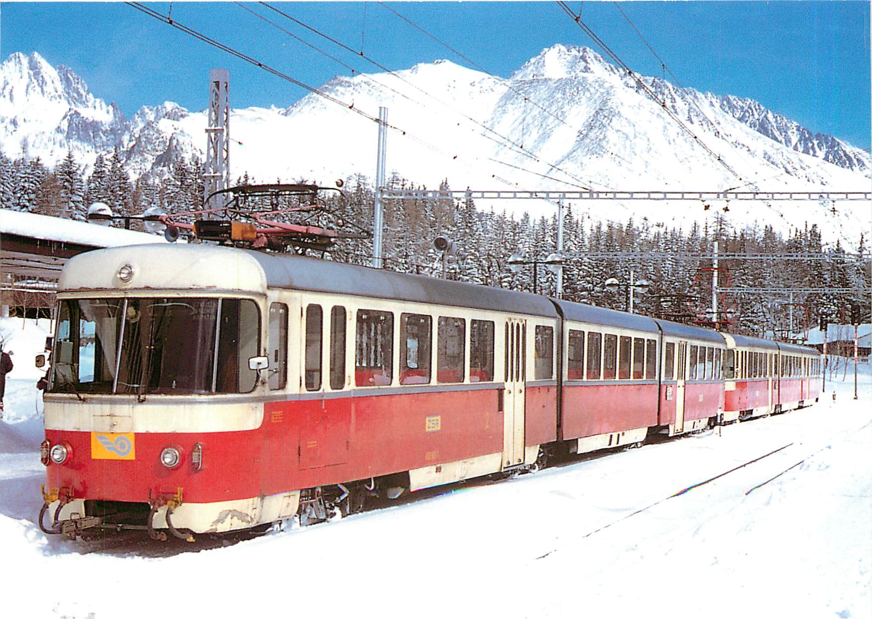 CPM ZSR Electric railways of the Tatra articulated railcars 420 962 3 420 954 0 