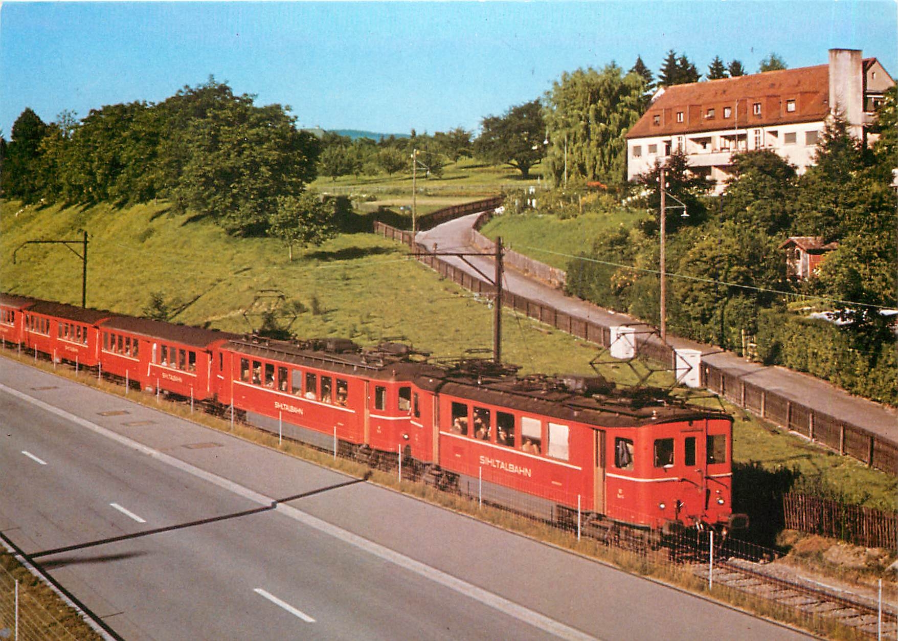 CPM Kurzlebiger Verlegenheits Pendelzug mit den umgebauten SiTB Be 2 4 82 