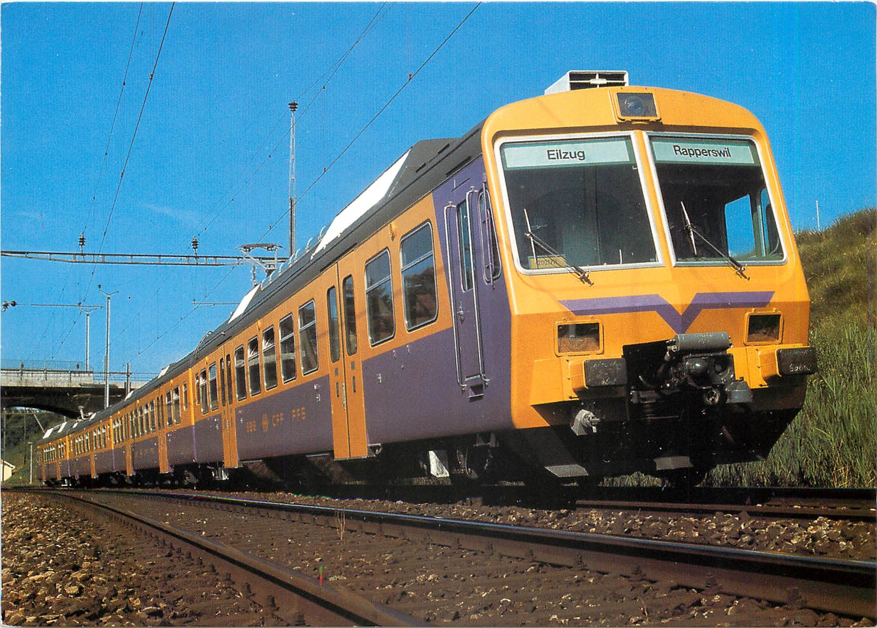 CPM SBB CFF Vorortzug train de banlieue 