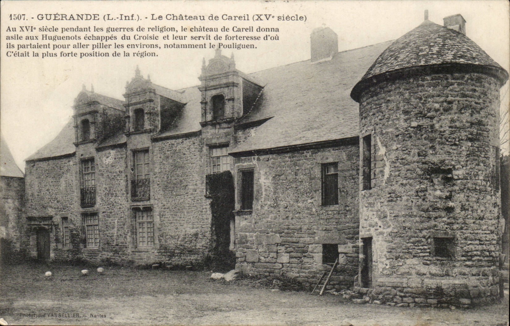 Guerande CPA the castle of Careil