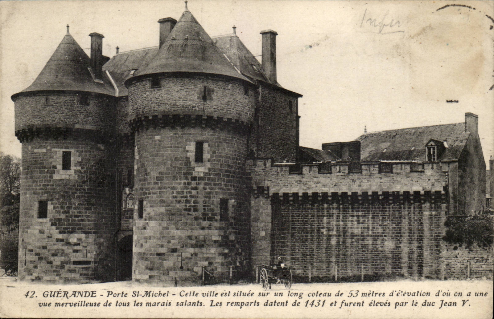 Guerande CPA Gate St Michel