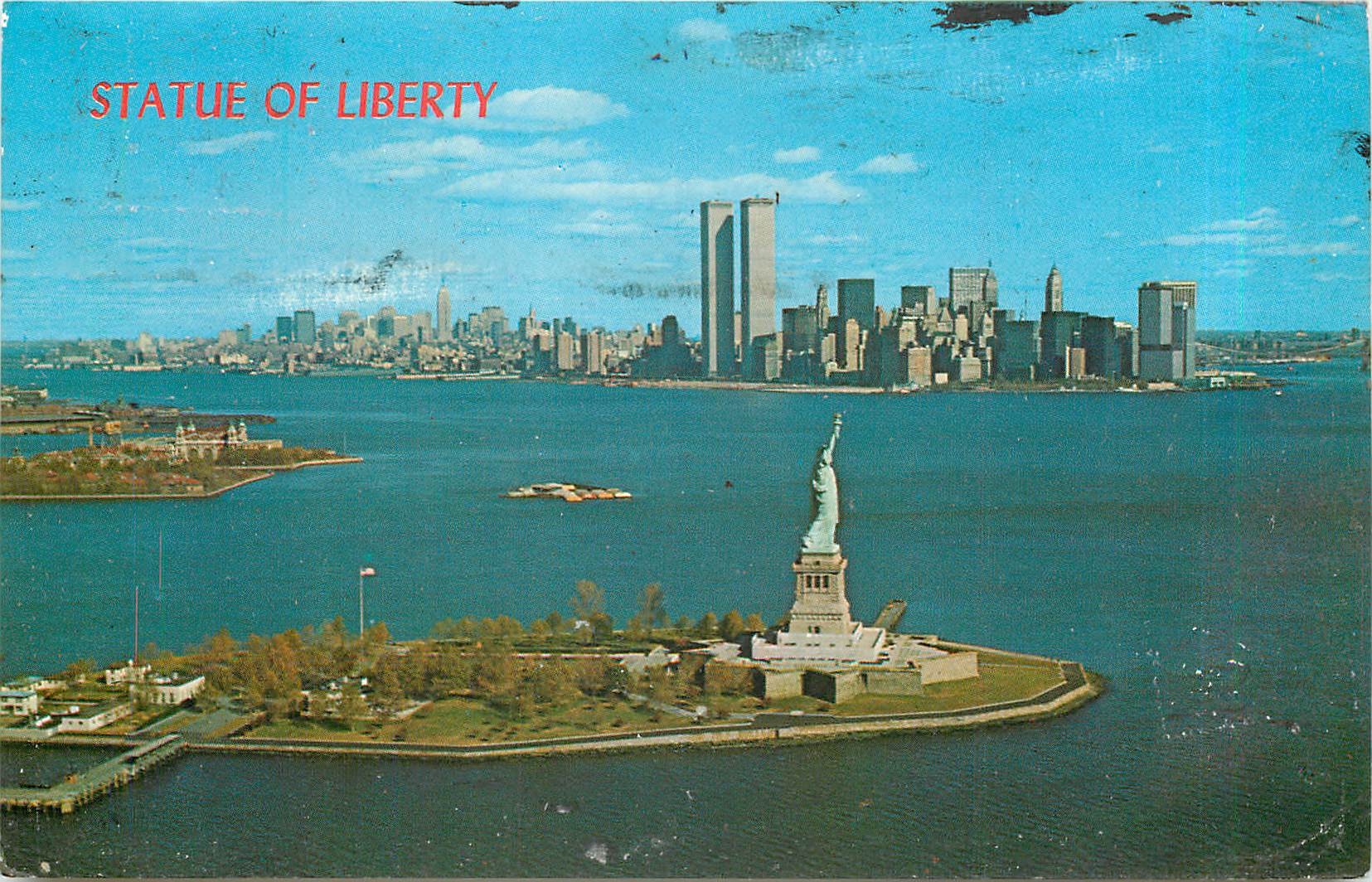 CPM Statue of Liberty This famous statue stands on Bedloe's Island in New York Harbor and welcomes v