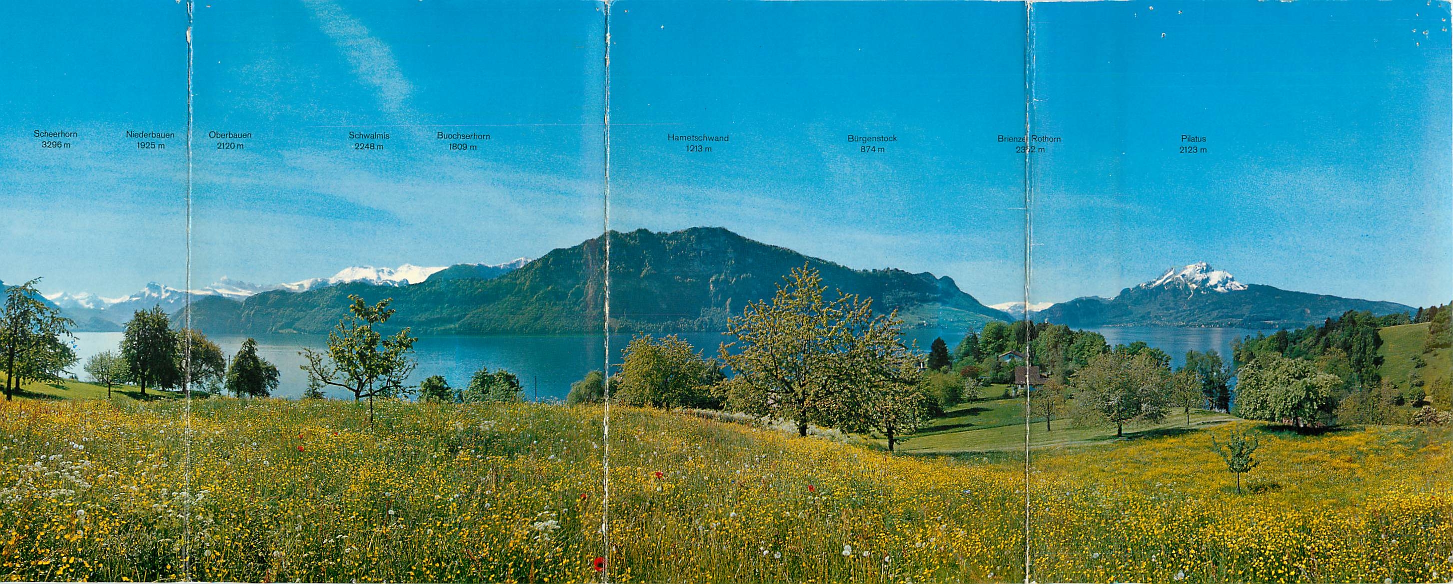 CPM Panorama Hertenstein Weggis Lutzelau