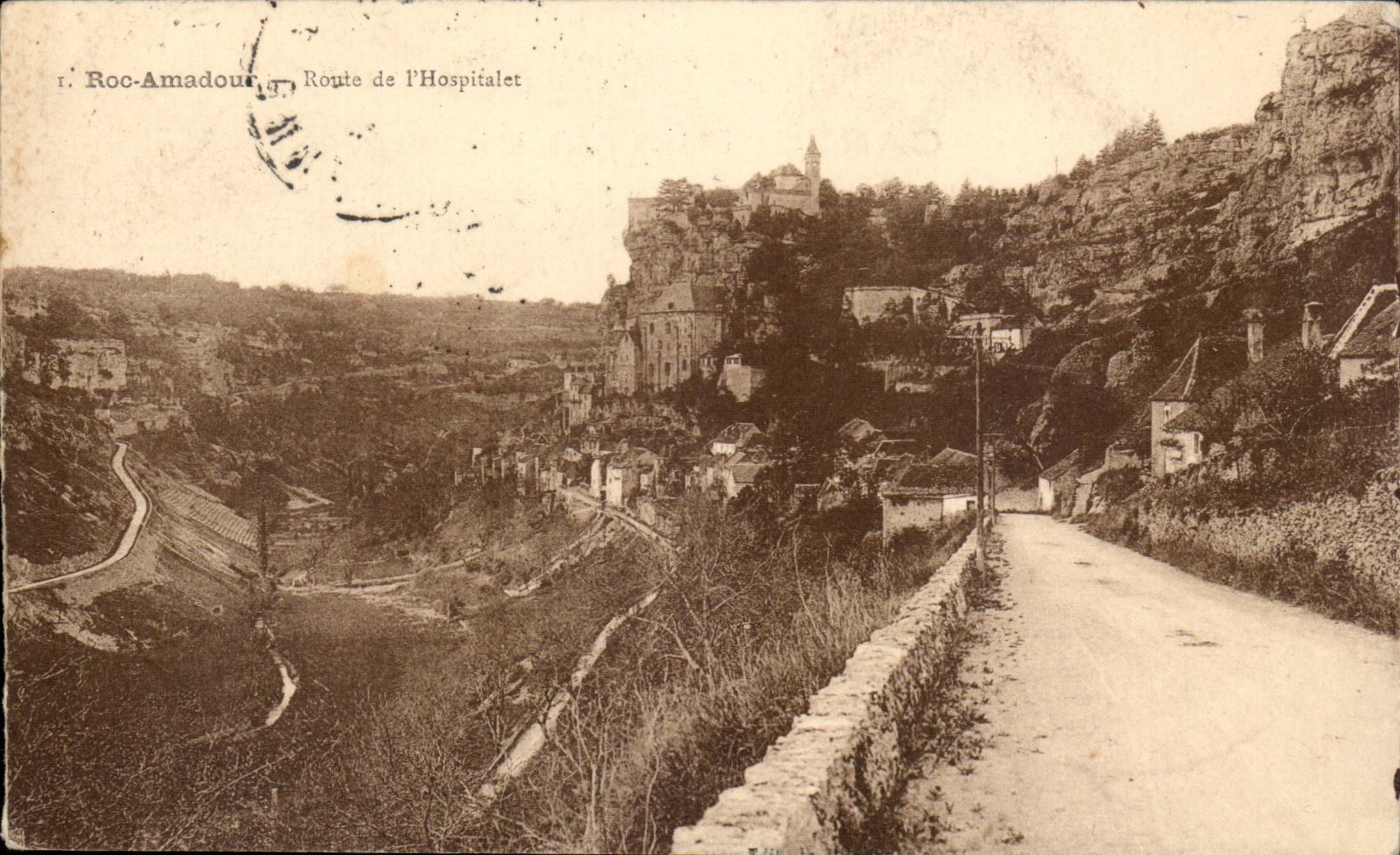 Rocamadour CPA Road of Hospitalet