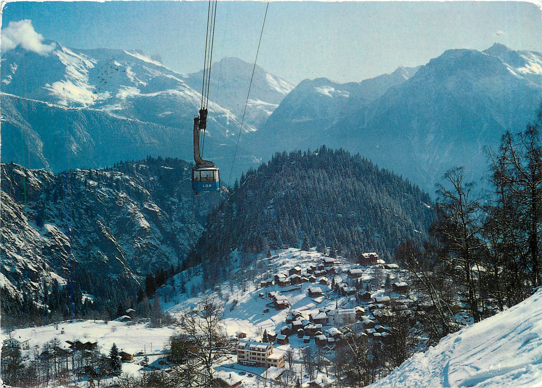 CPM Blatten ob Naters Wallis mit Luftseilbahn Belalp