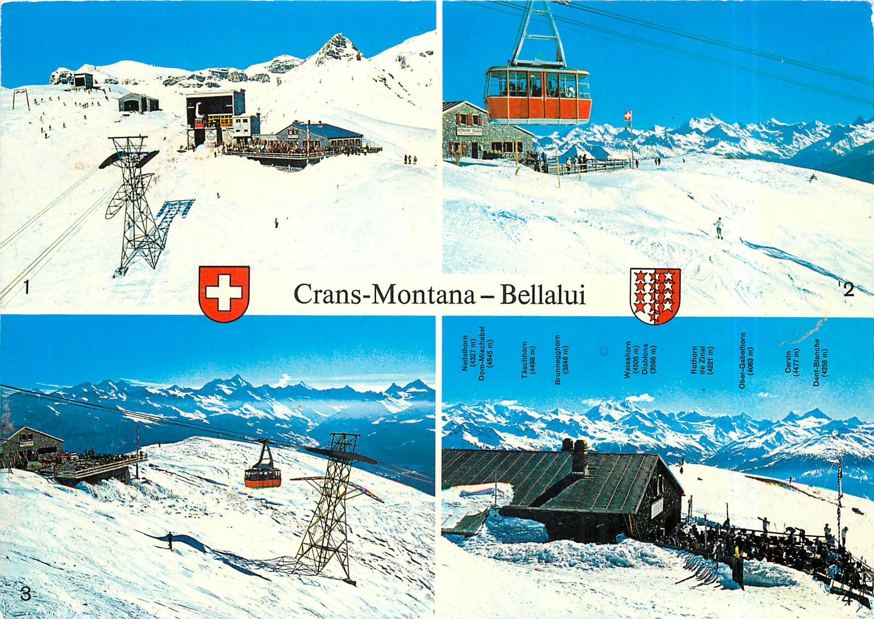 CPM Crans Montana Bellalui Vue generale sur les champs de ski 