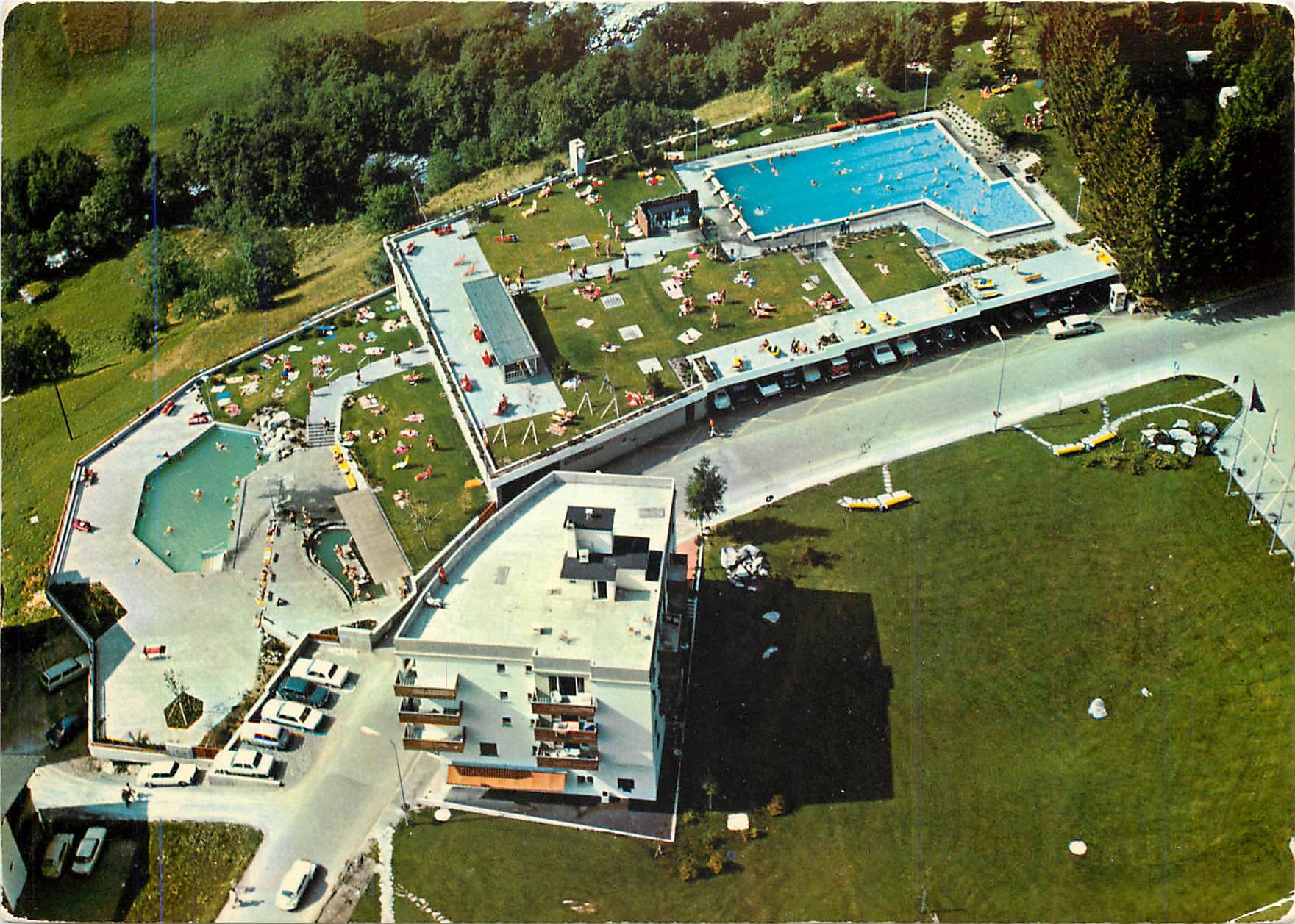 CPM Leukerbad Loeche les Bains Gehbad Fussbad Schwimmbad 