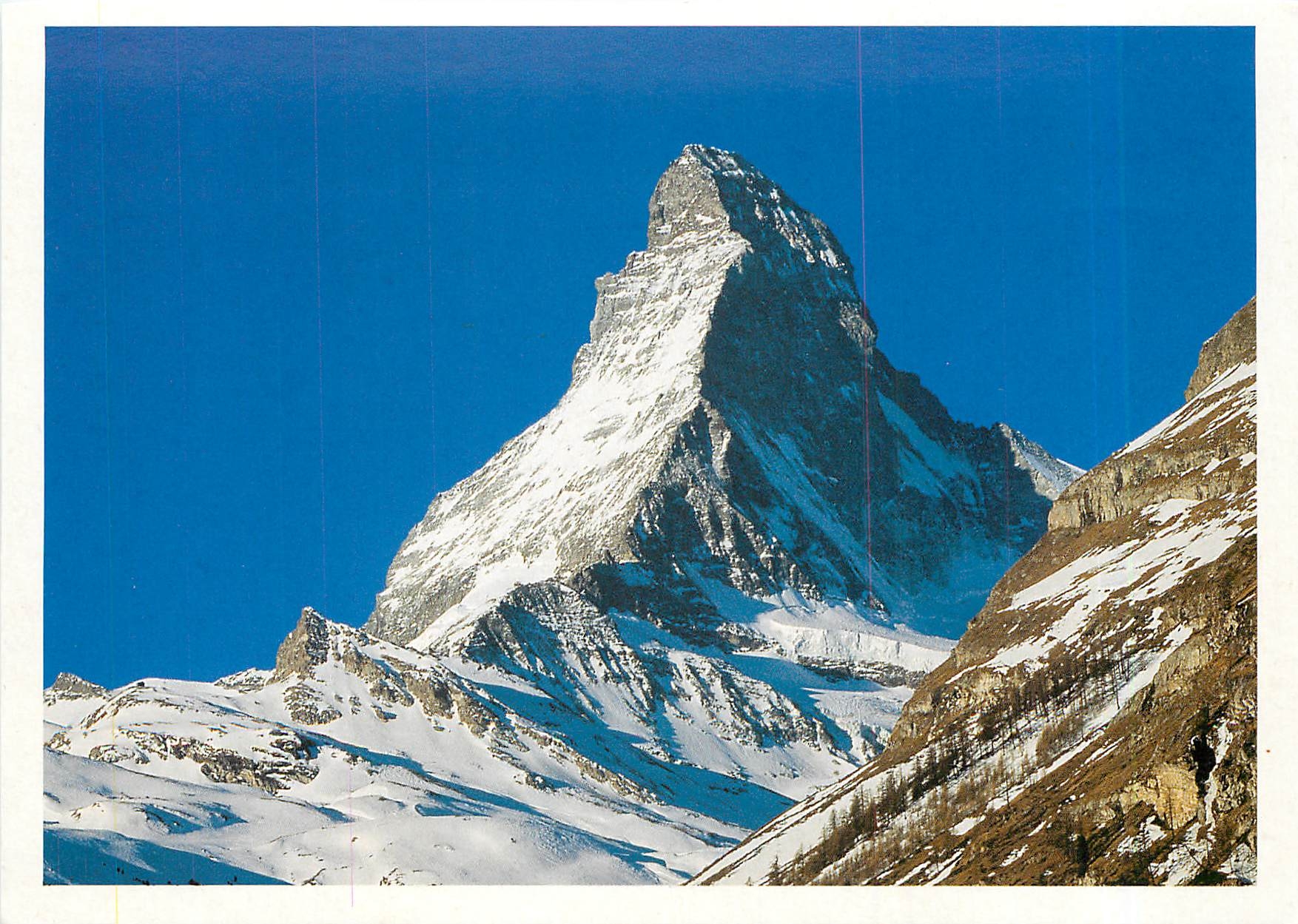 CPM Zweilmal das Matterhorn Aber nur ein Bild ist richtig