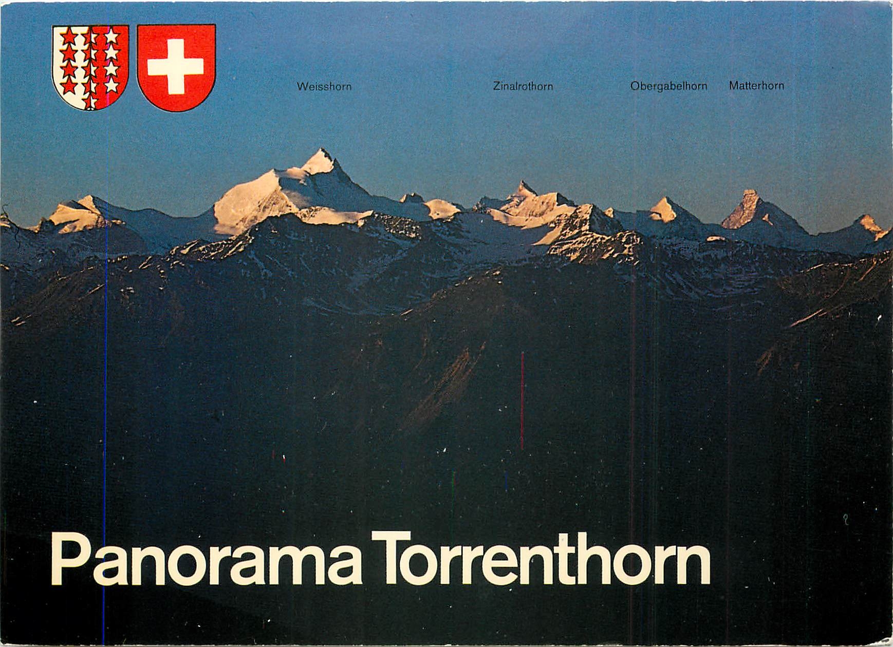 CPM Panorama Torrenthorn ob Leukerbad und Albinen