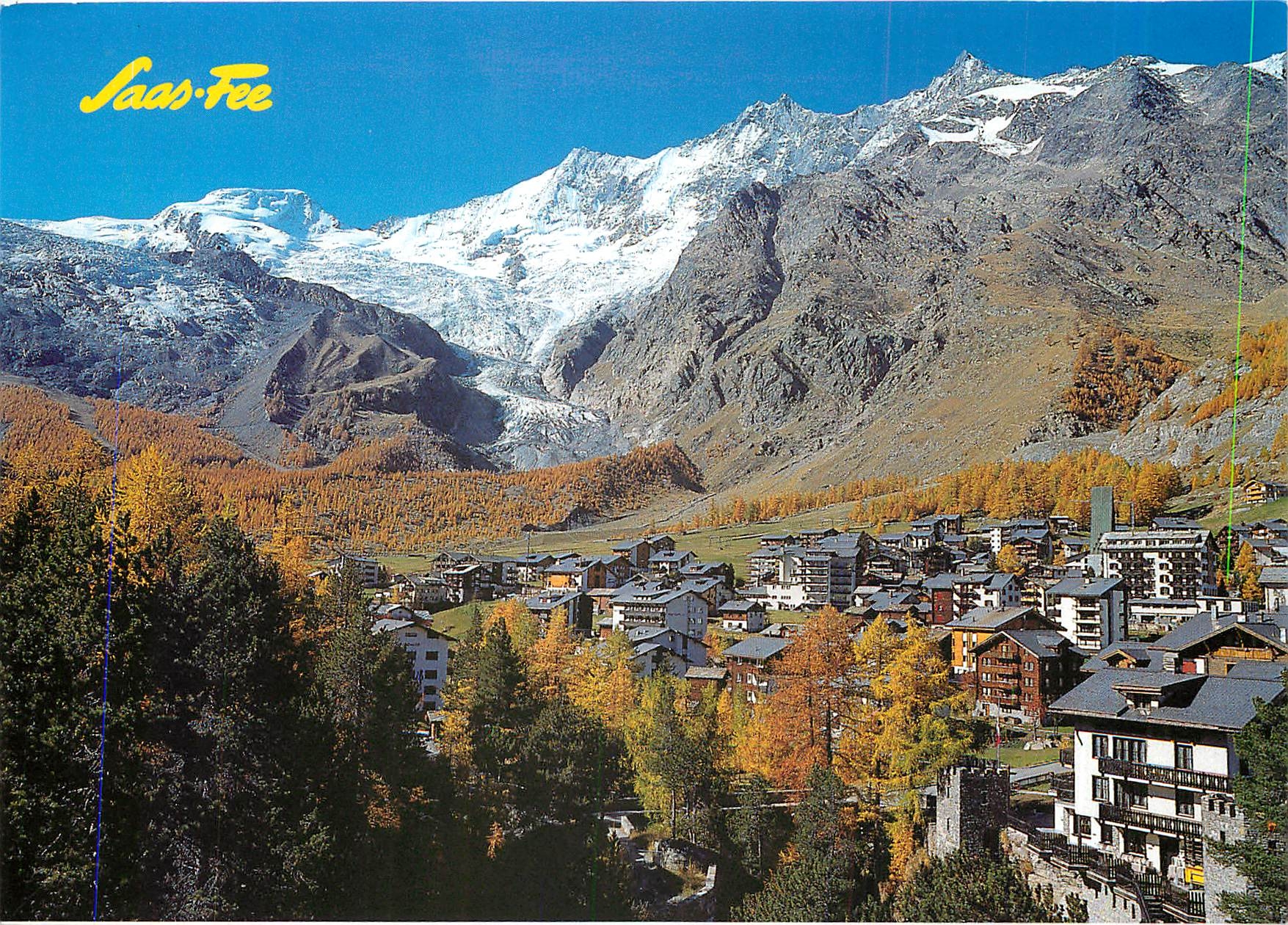 CPM Saas Fee Wallis Alphubel Taschhorn Dom Lenzspitze