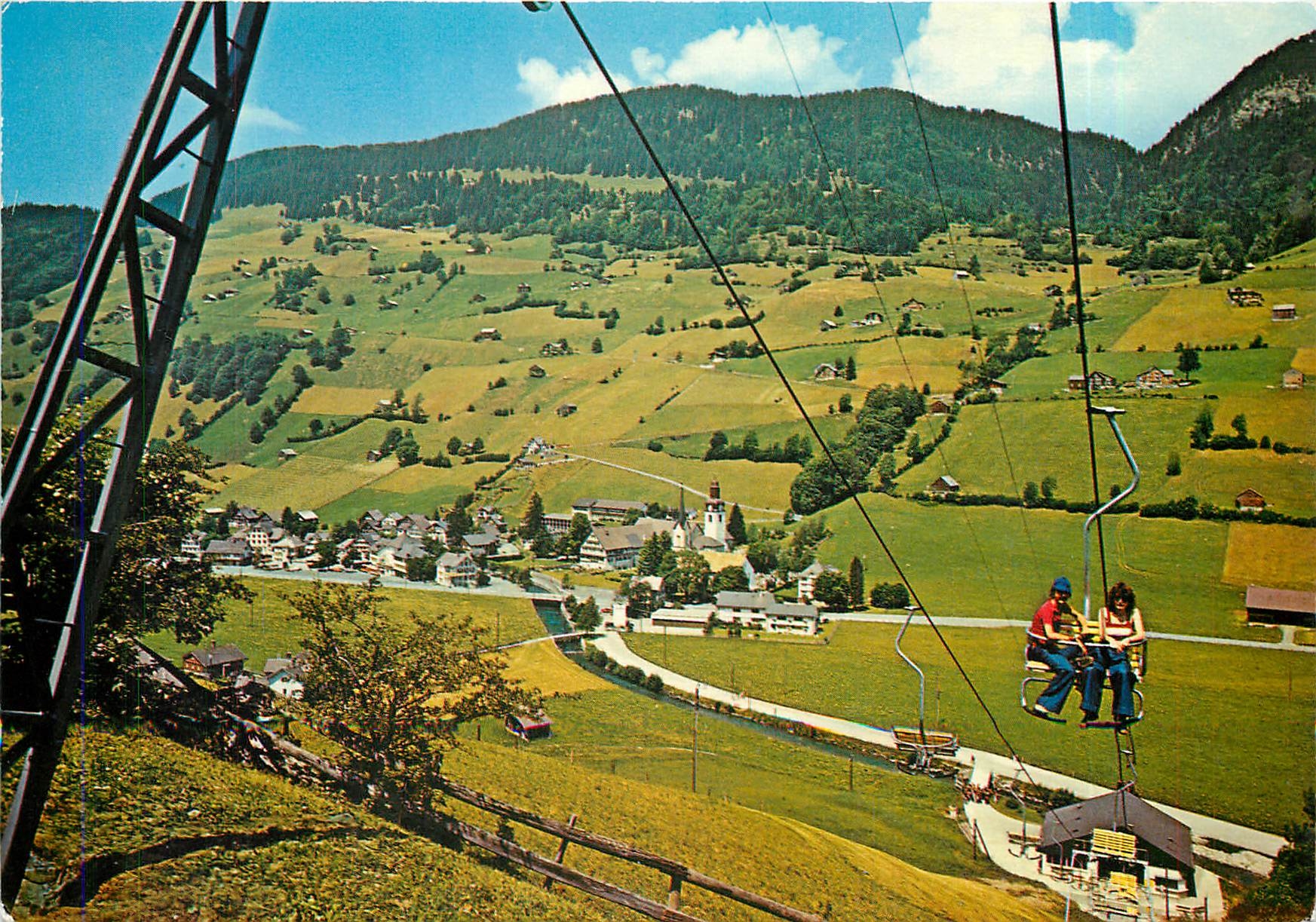 CPM Alt St Johann SG im Obertoggenburg mit Doppelsesselbahn auf die Alp Sellamatt